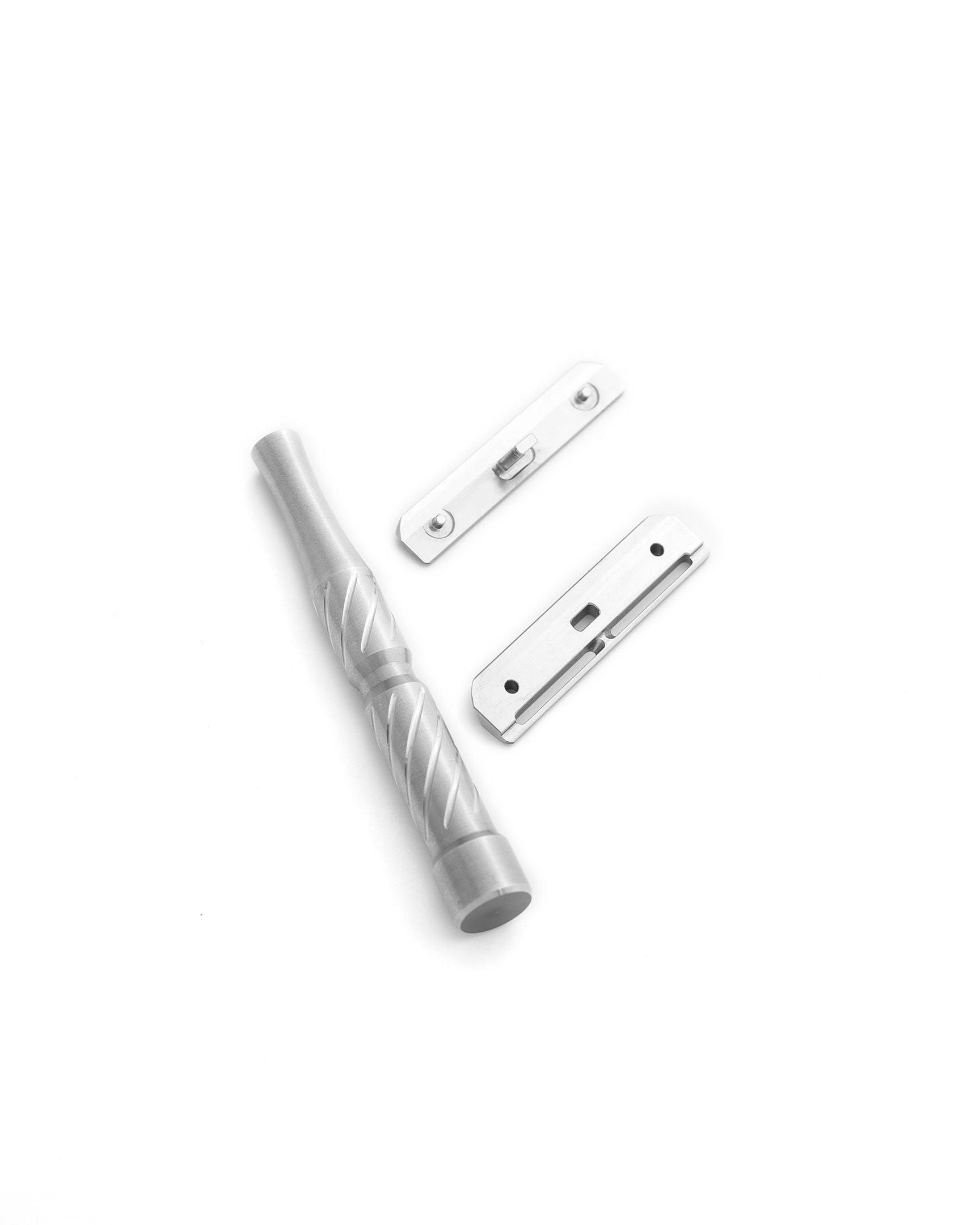 Blackland Razors Vector safety razor with a sleek metallic handle and closed comb head for a close, comfortable shave.