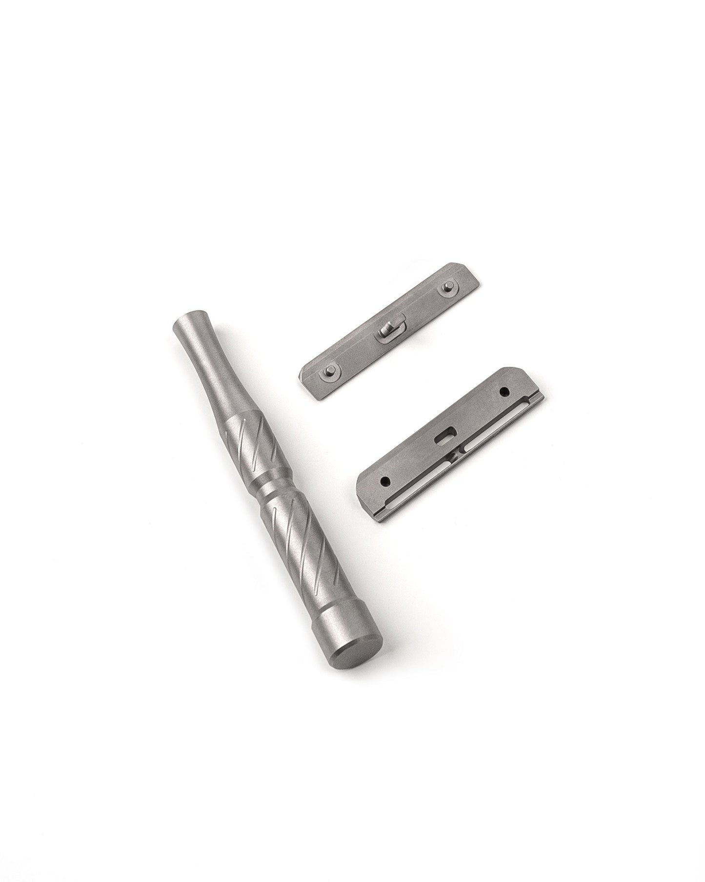Blackland Razors Vector Titanium safety razor with a sleek, lightweight design and polished finish.