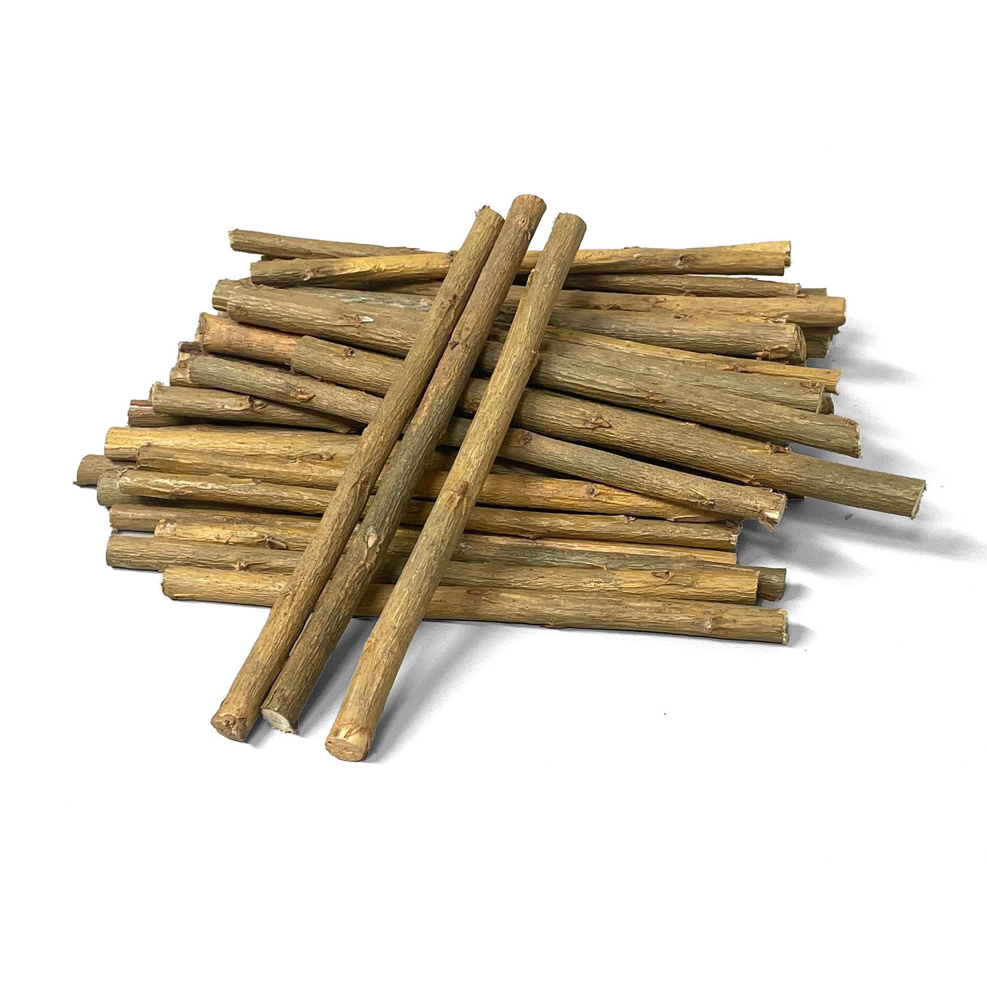Natural willow chew sticks for rabbits from Rabbit Hole Hay, ideal chew toy made from all-natural, safe, and eco-friendly willow.