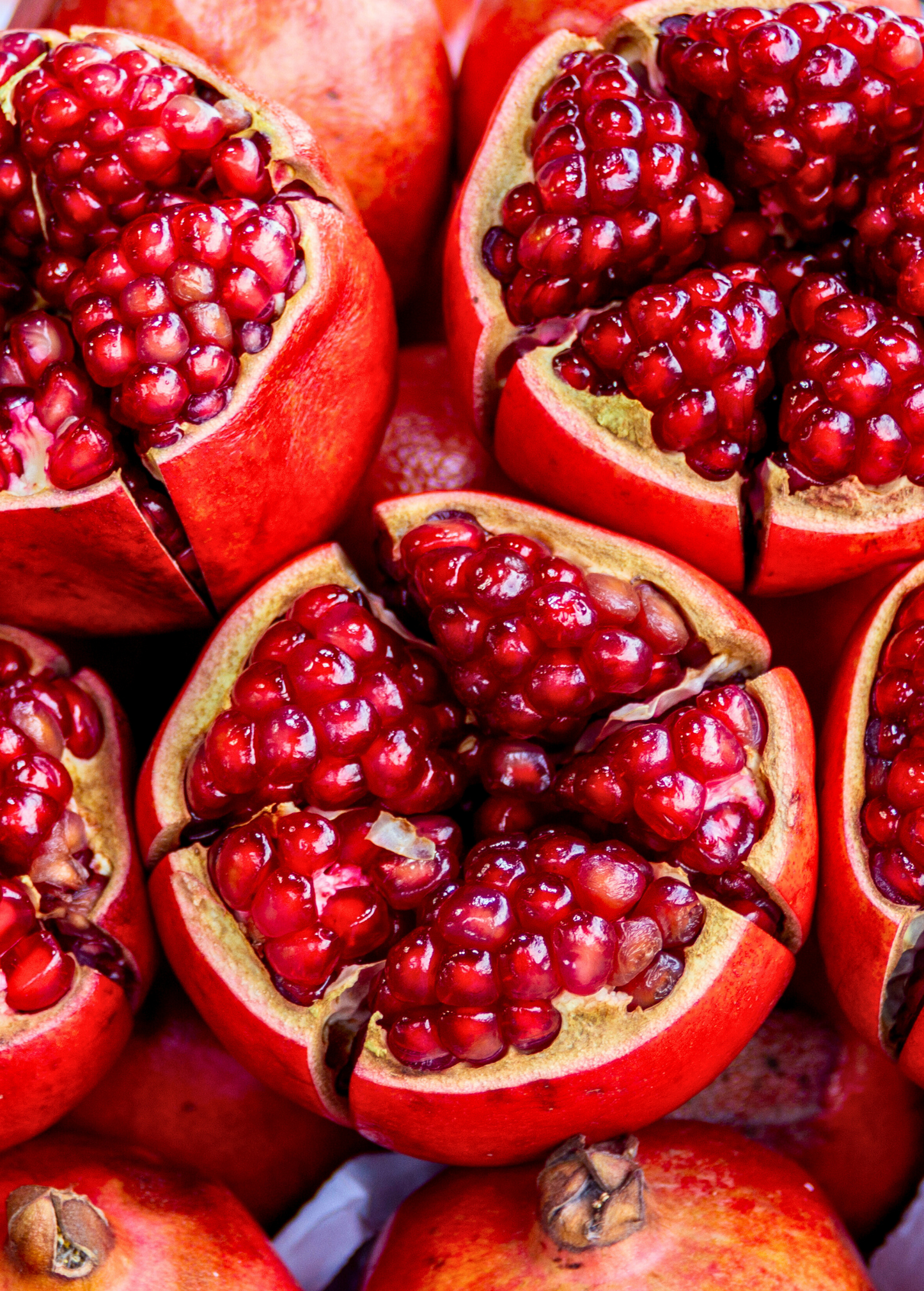 Healthy pomegranate 'Wonderful' fruit tree by Sow Exotic, showcasing lush green foliage and mature fruit on the tree.