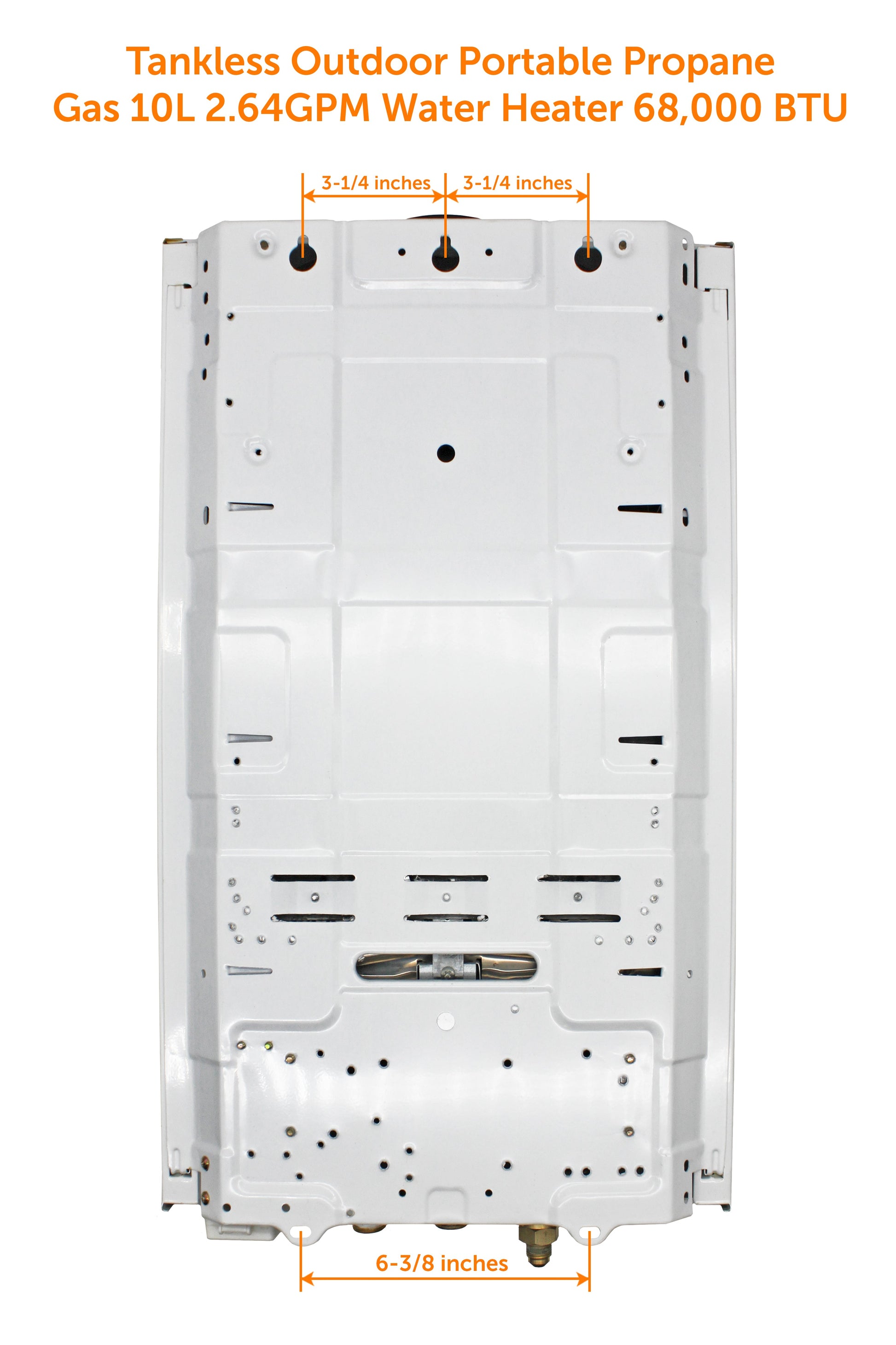 Flame King portable propane tankless water heater for RV and camping, 10L capacity, 68,000 BTU, outdoor hot shower appliance