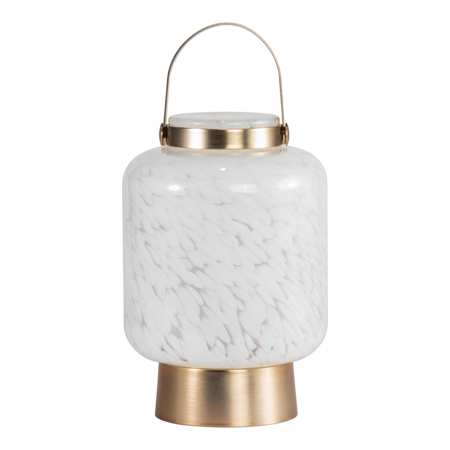 Allsop Home & Garden LightKeeper rechargeable glass LED lanterns with handle, cylindrical design, and illuminated interior.