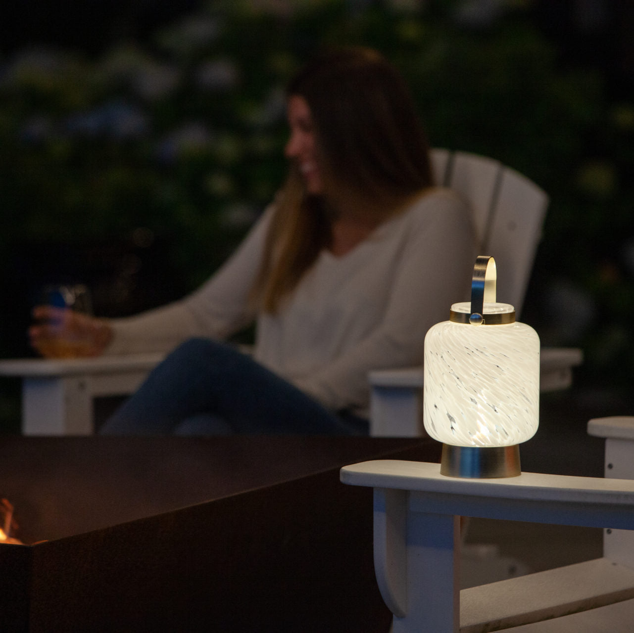 Allsop Home & Garden LightKeeper Lanterns rechargeable glass LED lanterns with handles, ideal for outdoor or indoor ambient lighting.