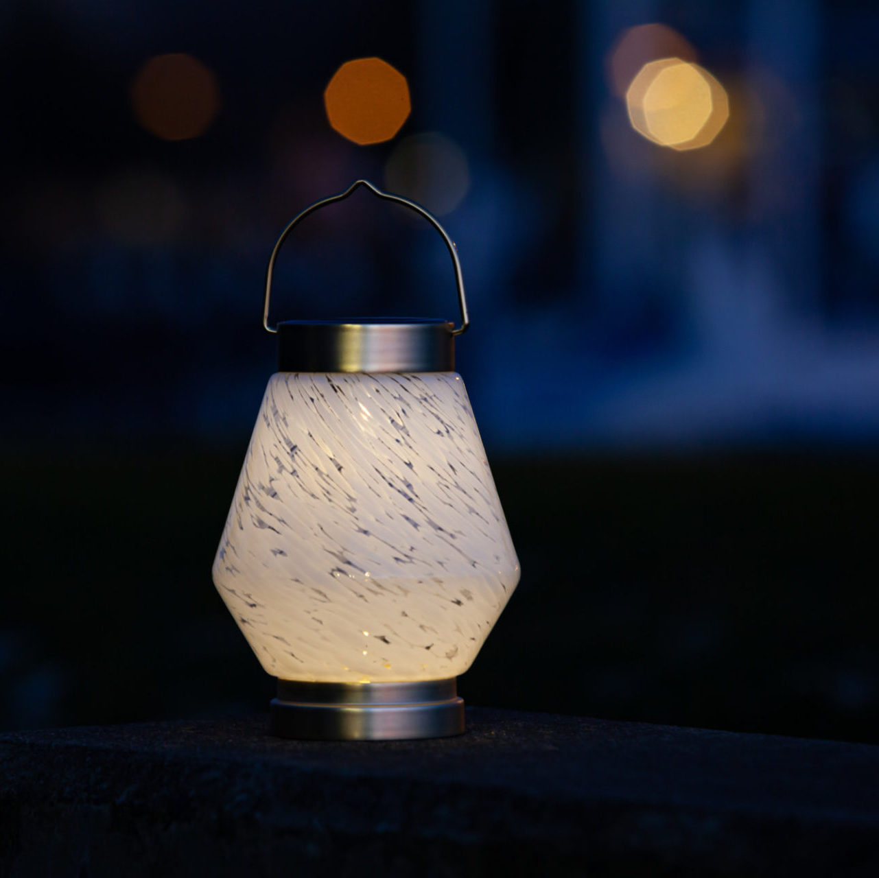 Allsop Home & Garden Boaters Glass Solar Lanterns, clear cylindrical outdoor lanterns with solar-powered lighting.
