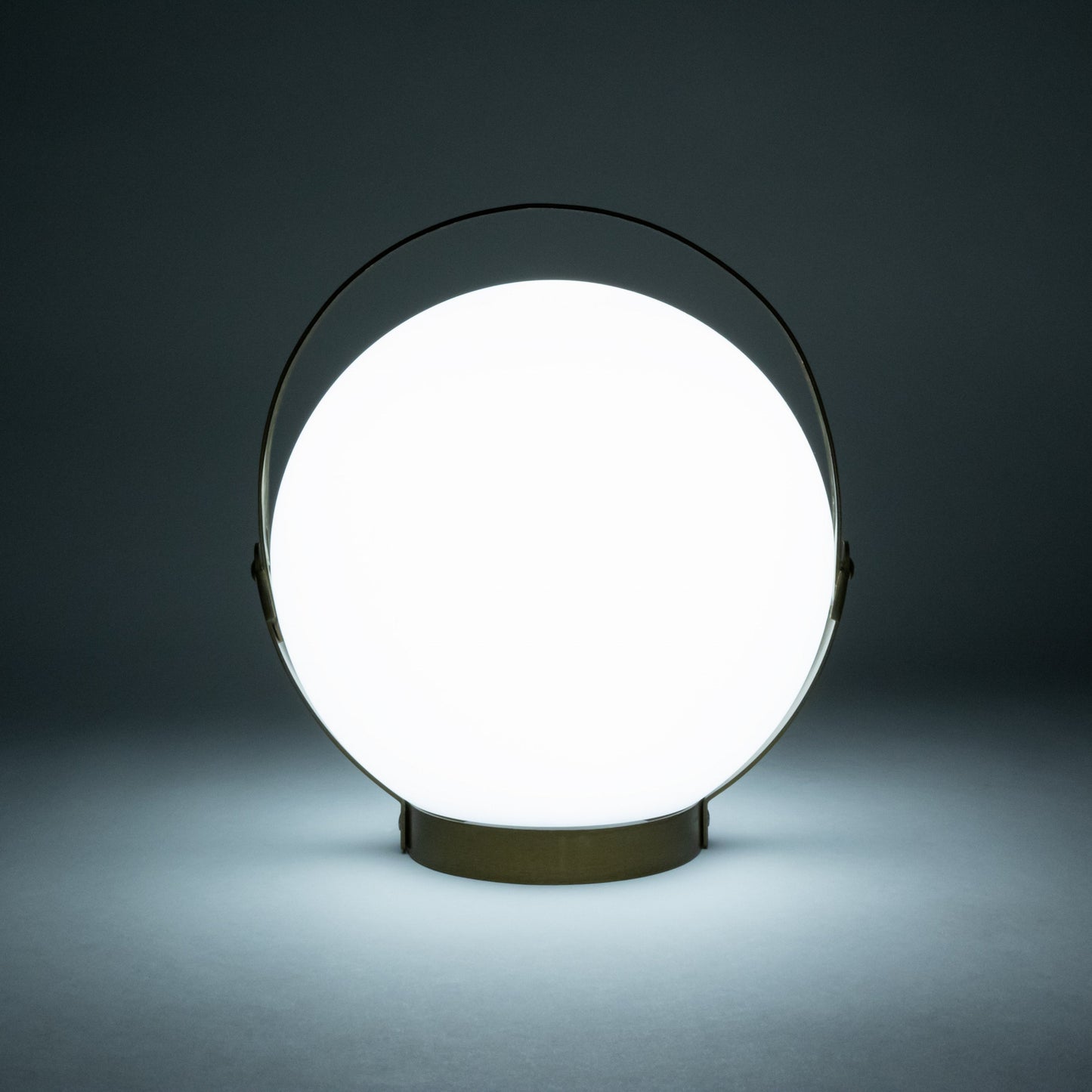 Allsop Home & Garden Moonrise portable rechargeable LED lantern showing a compact, bright lantern with a handle for outdoor use.