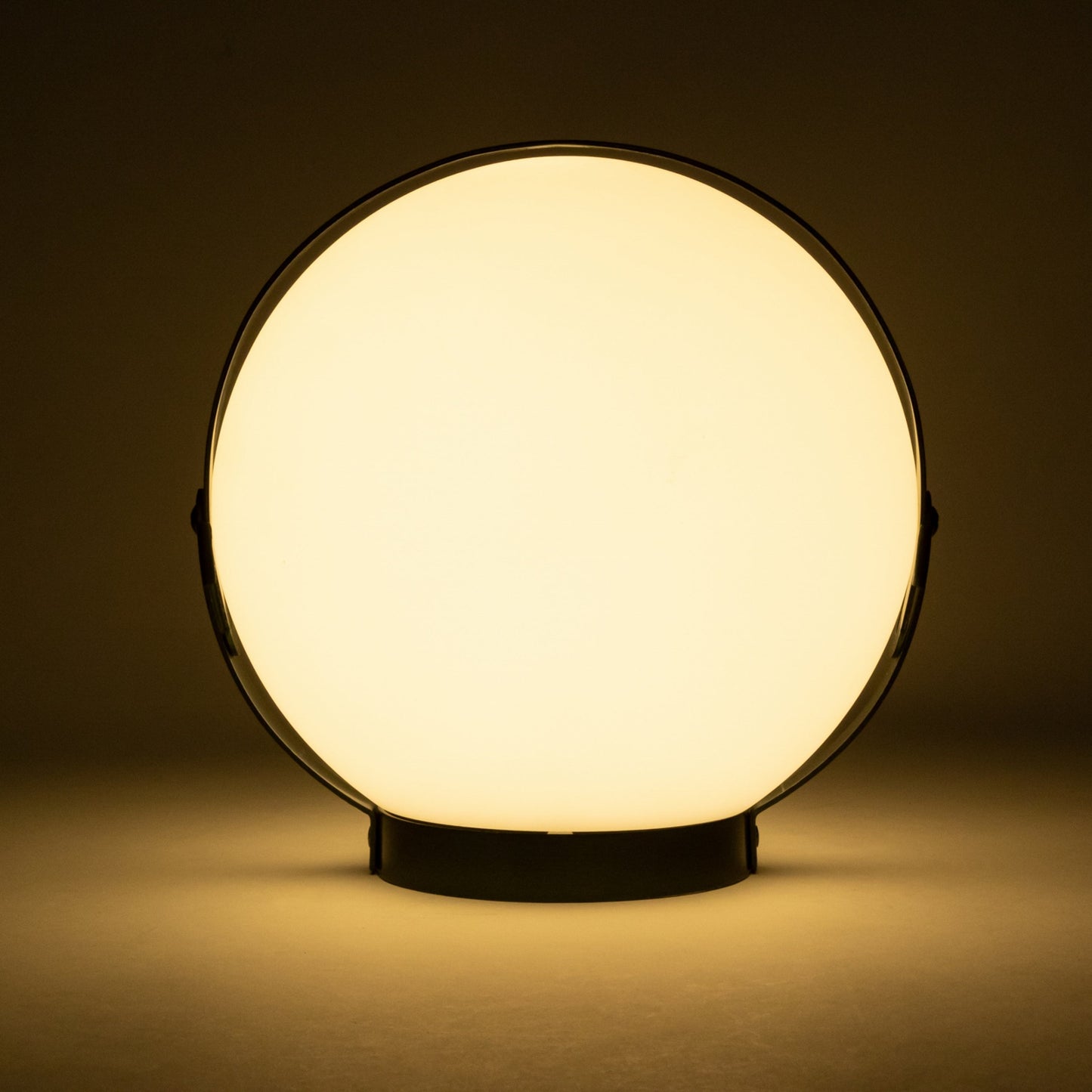 Allsop Home & Garden Moonrise portable rechargeable LED lantern, compact outdoor lantern with handle and bright illumination.