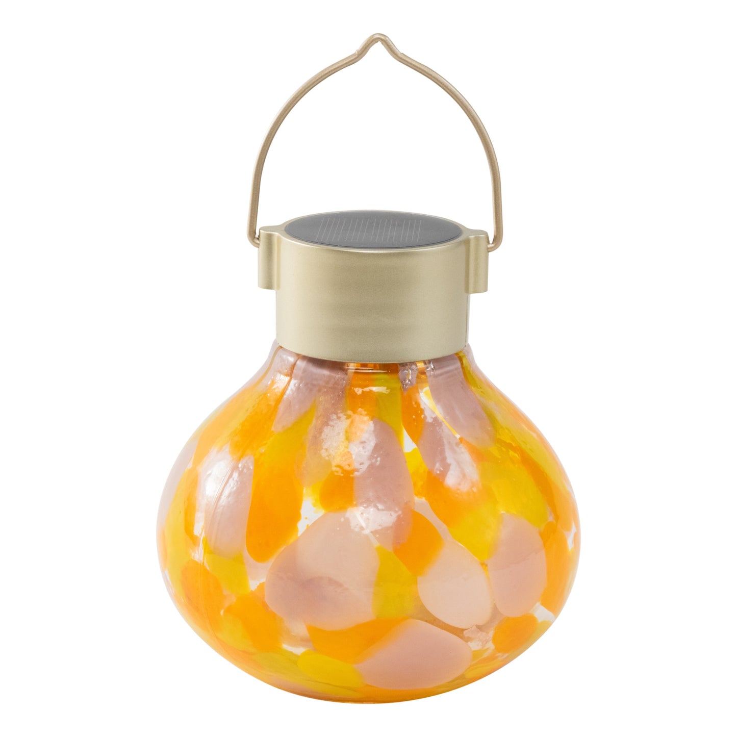 Periwinkle solar tea lanterns with 5-inch handblown glass by Allsop Home & Garden, decorative outdoor lanterns for garden lighting.