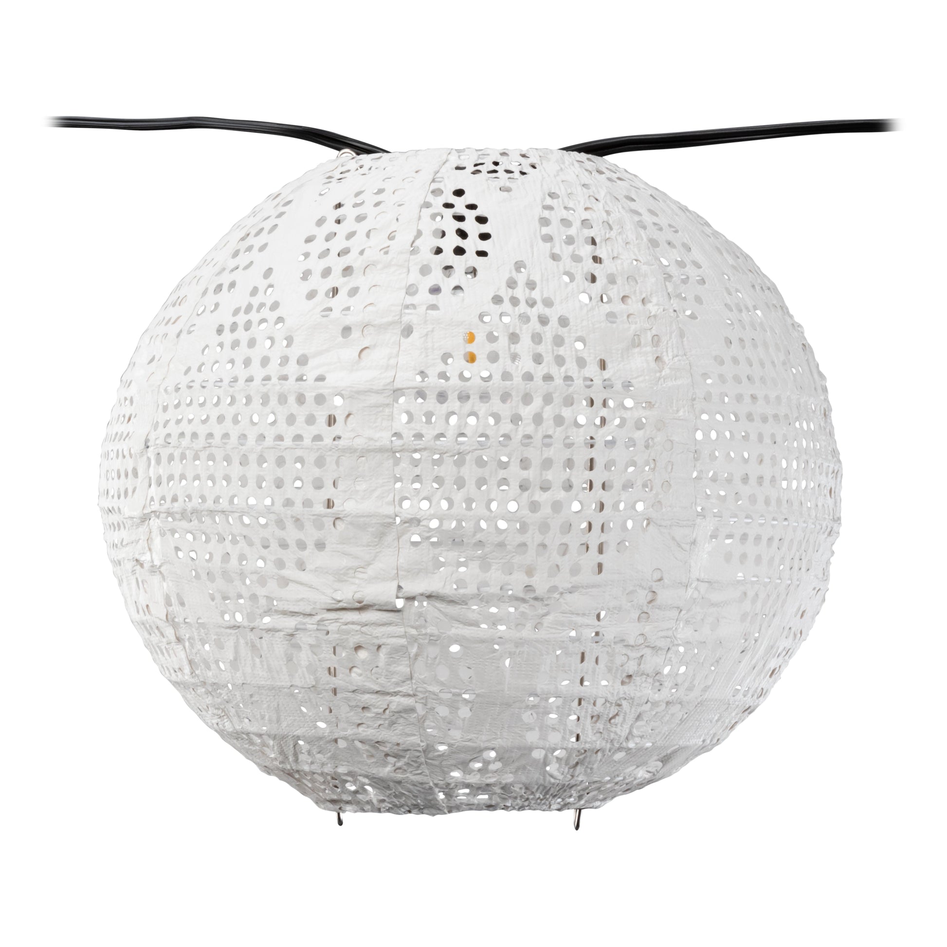 Set of five Allsop Home & Garden string light shades with 8-inch globe covers for outdoor or indoor decorative lighting.