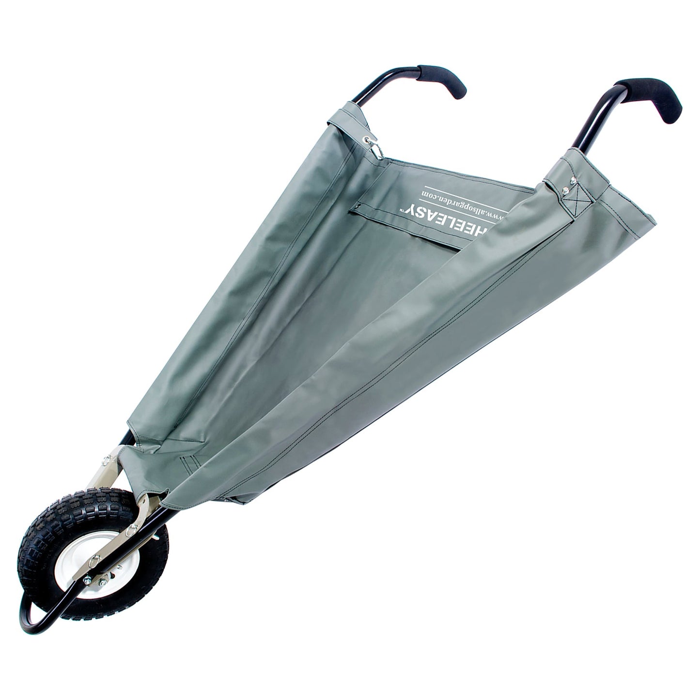Allsop Home & Garden WheelEasy foldable garden cart wheelbarrow with durable handles and sturdy wheel for easy gardening tasks