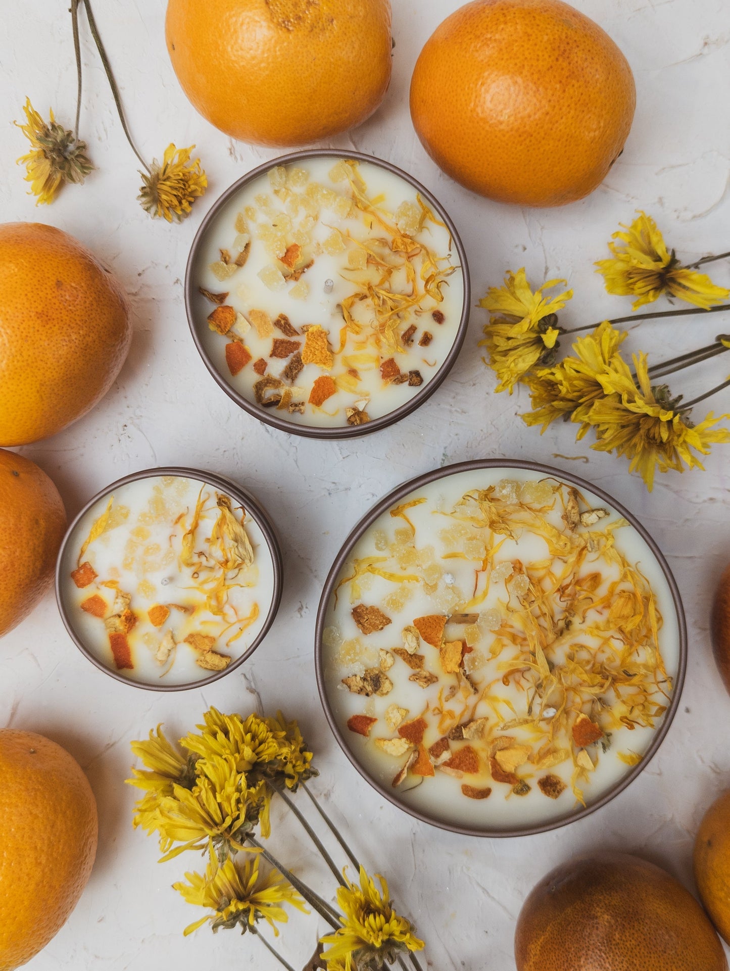 Ash & Rose ZESTY! Orange Ginger Candle, 4 oz, featuring vibrant orange and ginger scent with a stylish candle design.