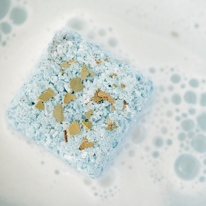 Mineral Breathe Salt Block from Pacha Soap Company, 5 oz, for bath and body use, shown in the product image.
