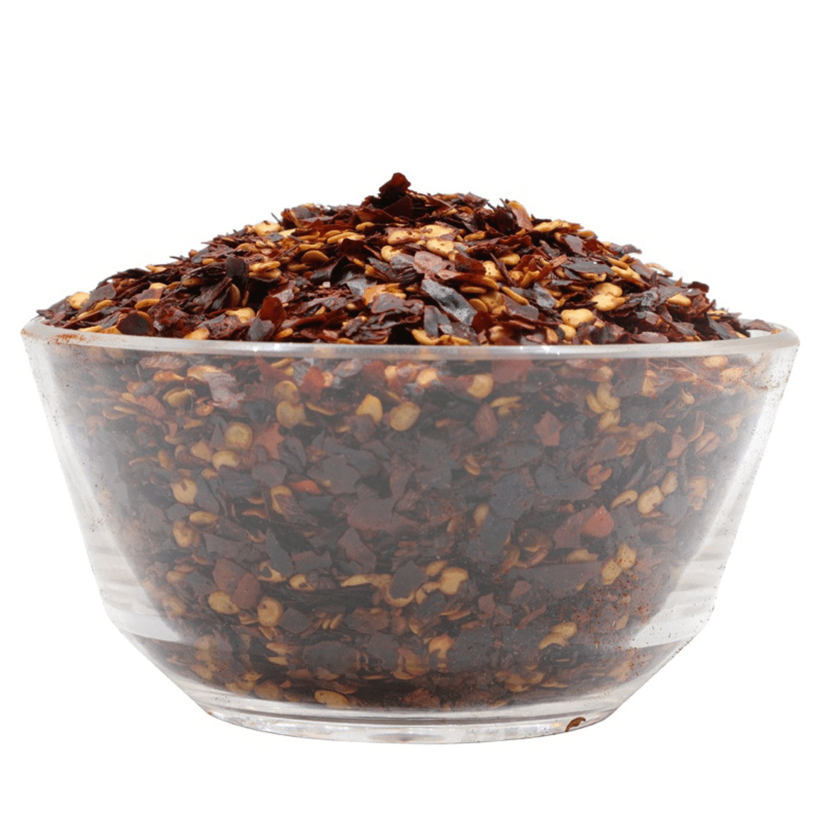 Crushed organic red pepper from Country Life Natural Foods, fresh and vibrant spice for herbs, seasonings, and cooking.