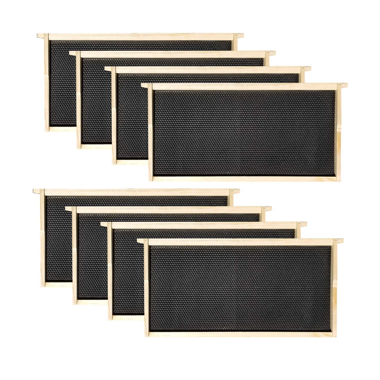 Unassembled 8-frame deep brood box for beekeeping by Galena Farms, includes frames and foundations, made in the USA
