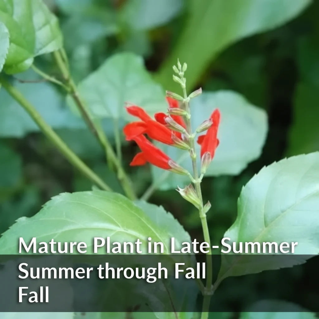 Belize Sage Live Plant (Salvia miniata) – Hummingbird & Pollinator Perennial, Zones 9–11