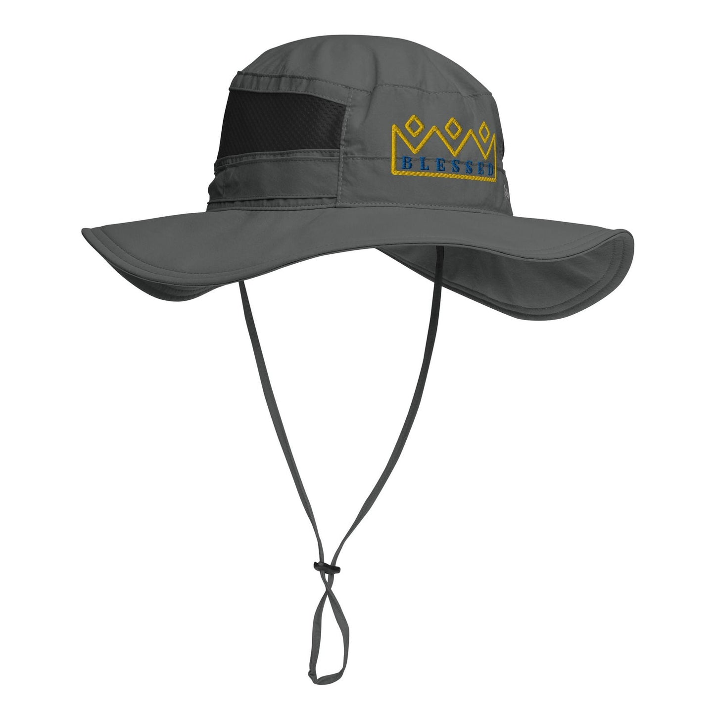 Columbia Blessed Booney Hat by Blessings Grow Meadows Merch in collegiate navy, featuring wide brim and BGM-designed logo.