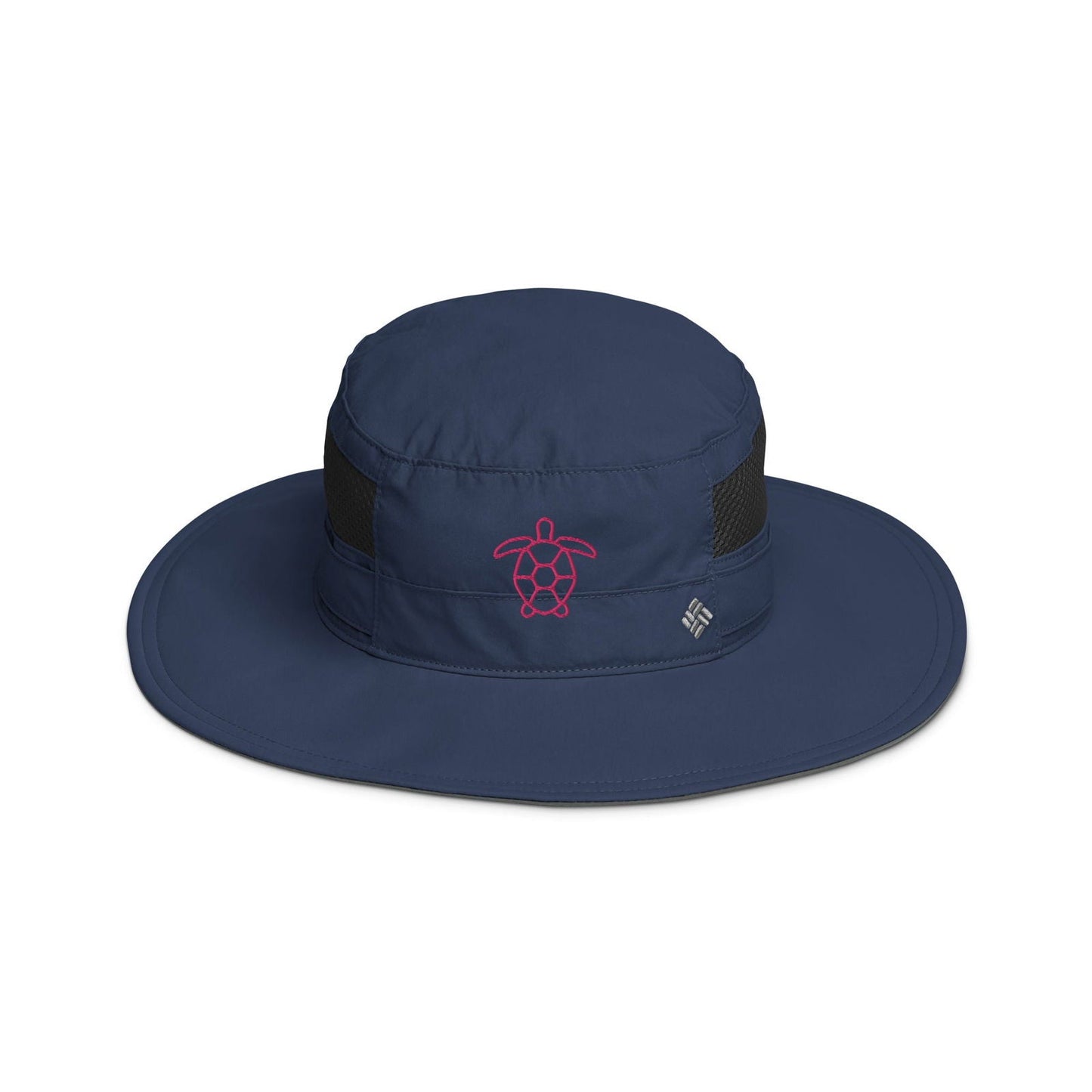 Blessings Grow Meadows Merch Columbia Turtle Boney hat in collegiate navy, custom-designed hat with turtle and bone details.