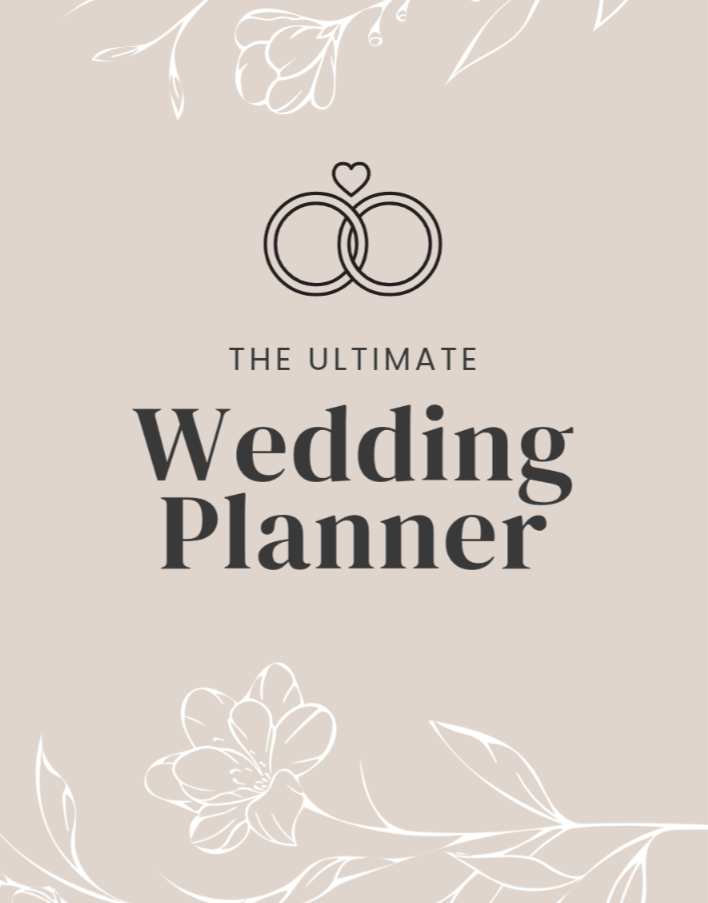 Ultimage Wedding Planning Guide ebook by Blessings Grow Meadows Merch & More, featuring printable pages for planning your dream wedding.