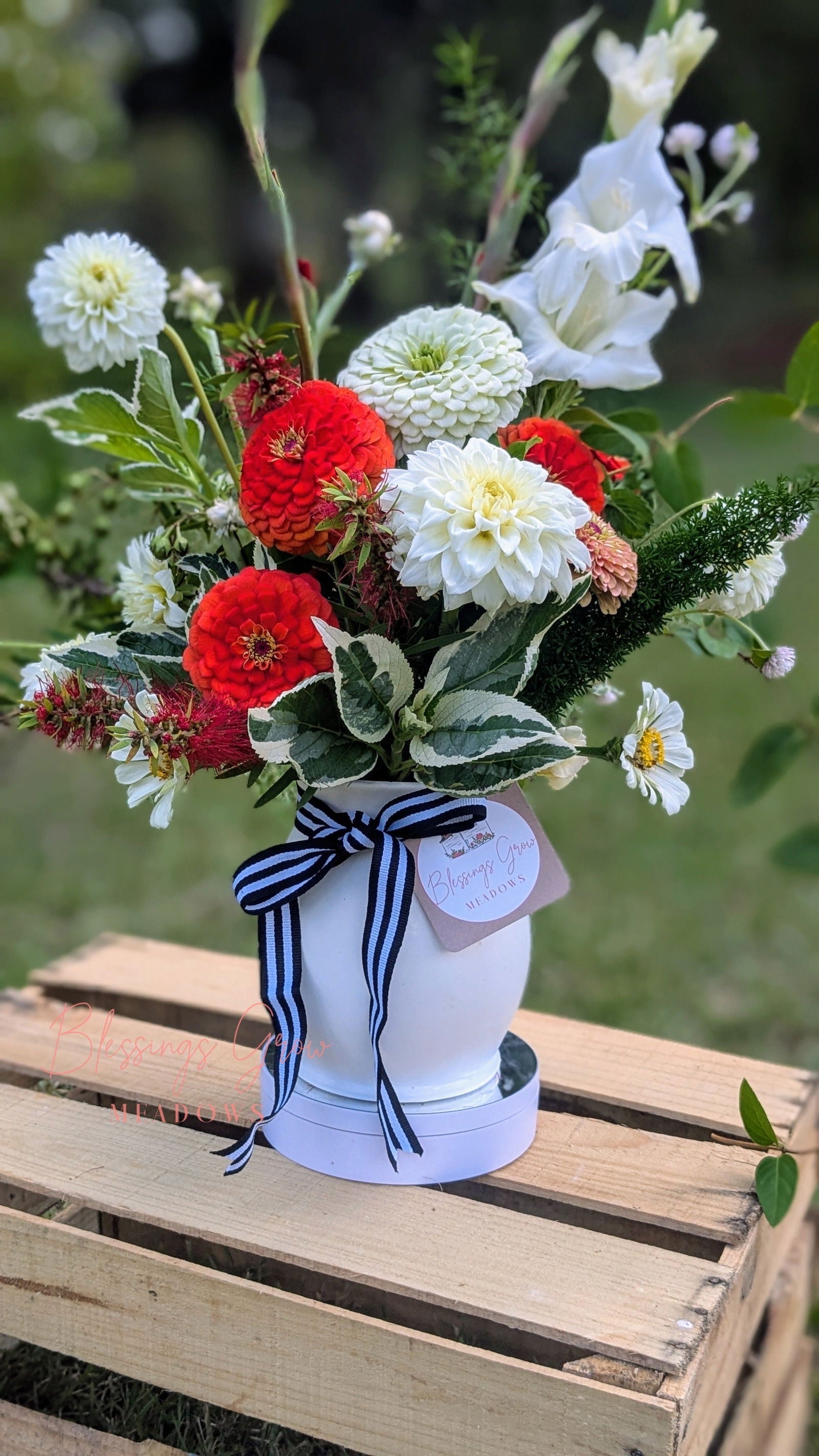 Fresh cut flowers from Blessings Grow Meadows for Blooms 4 Good donations and Bloom Bar fundraisers in Metter, GA.