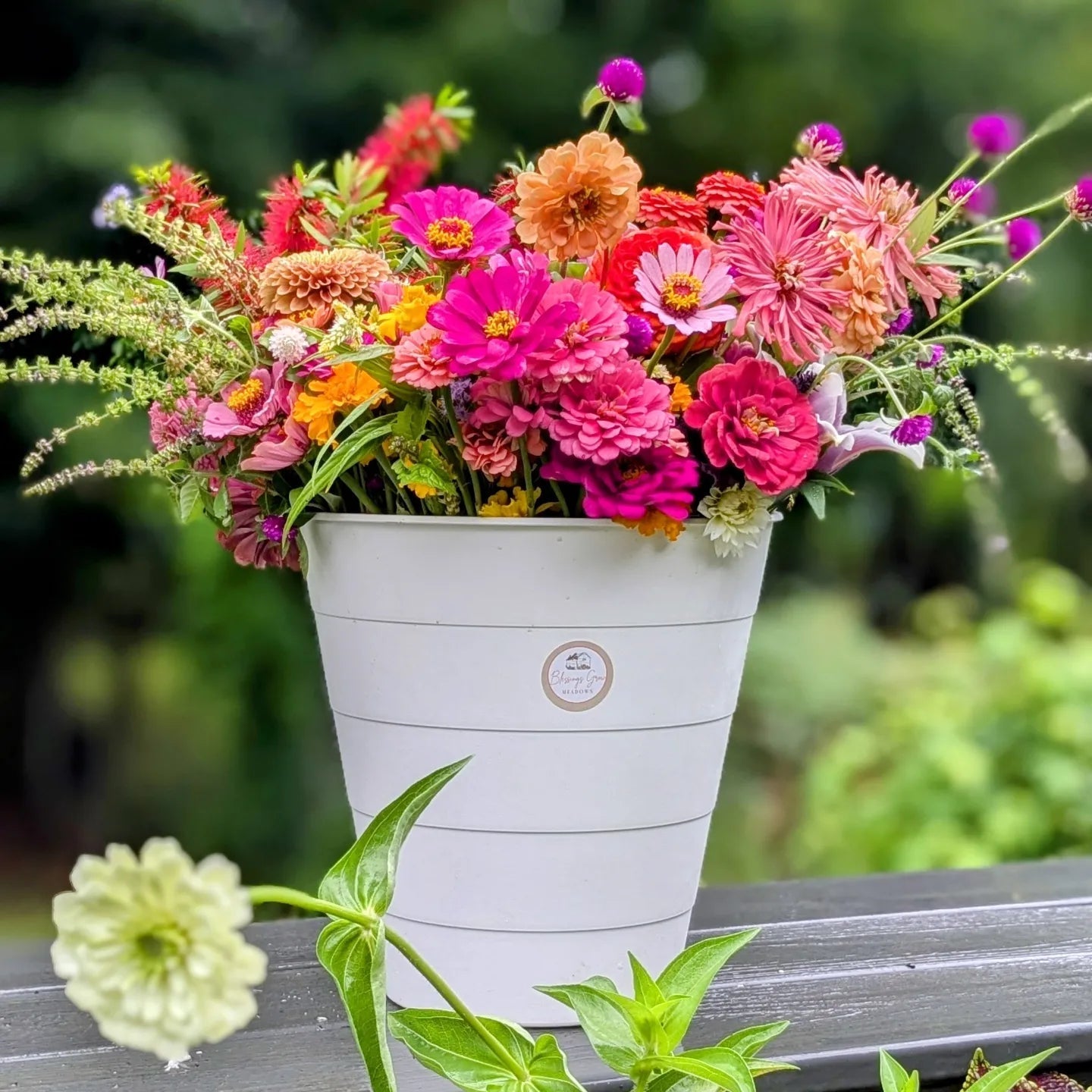 Fresh cut flowers from Blessings Grow Meadows for Blooms 4 Good donations and Bloom Bar fundraisers in Metter, GA pickup.