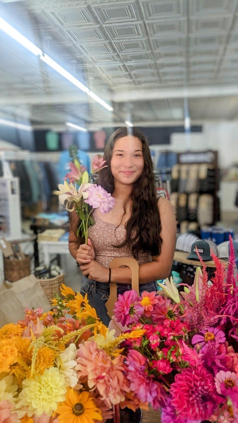 Fresh cut flowers for Blooms 4 Good donations and Bloom Bar fundraisers, featuring colorful floral arrangements by Blessings Grow Meadows.