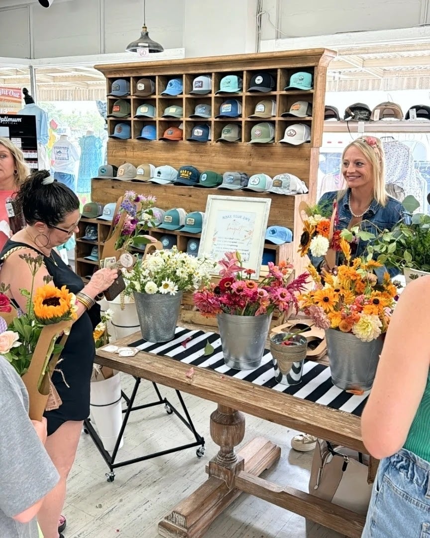 Fresh cut flowers from Blessings Grow Meadows Merch & More for Blooms 4 Good donations and Bloom Bar fundraisers in Metter, GA.