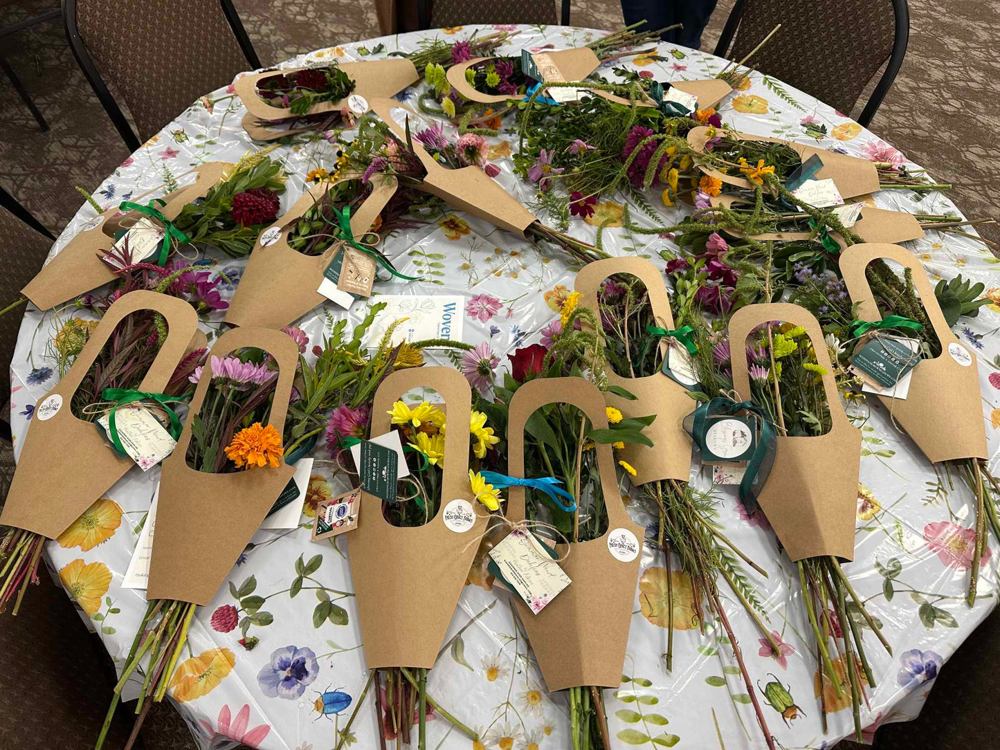 Fresh cut flowers from Blessings Grow Meadows for Blooms 4 Good donations and Bloom Bar fundraisers in Metter, GA.