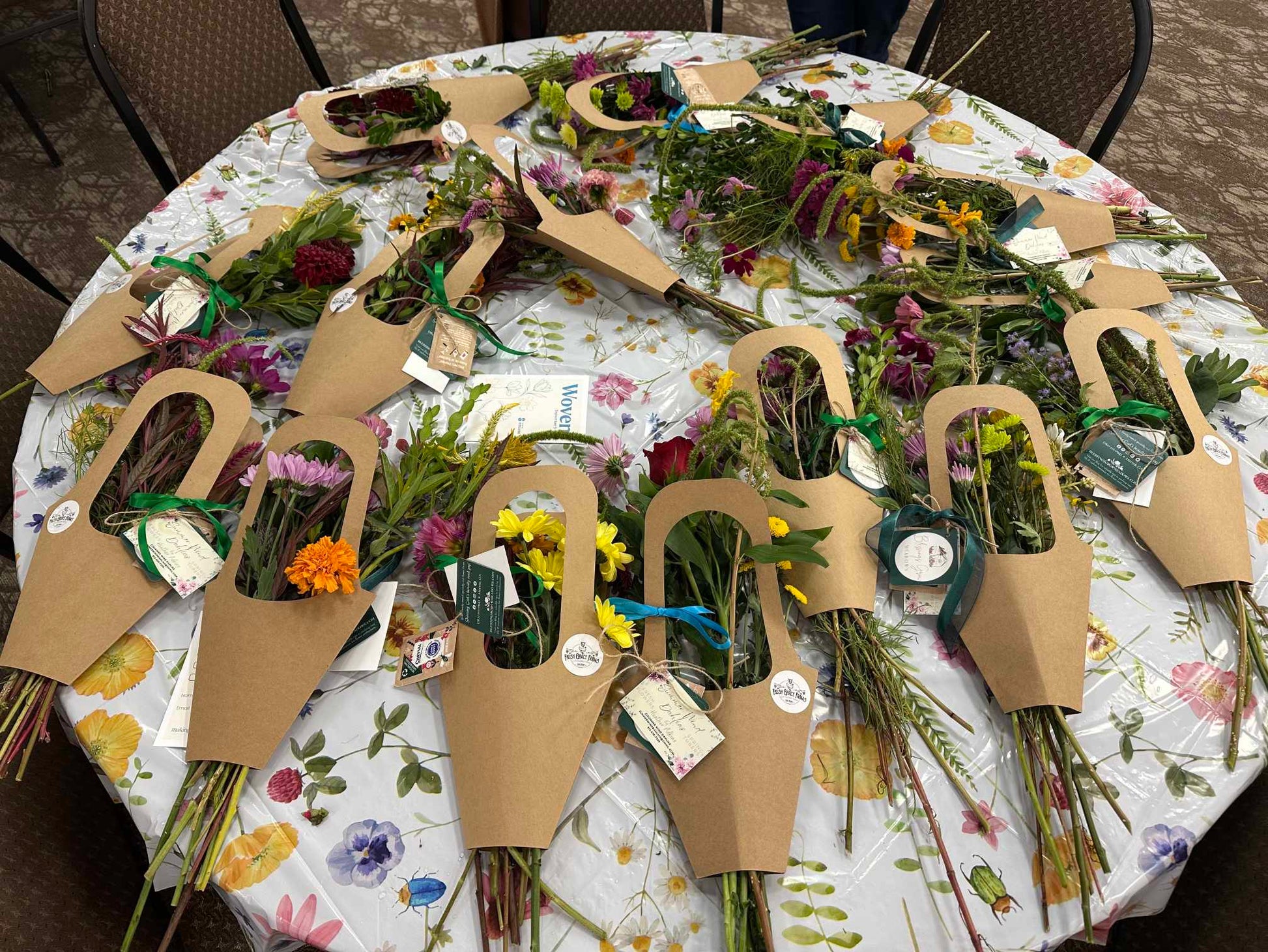 Fresh cut flowers from Blessings Grow Meadows for Blooms 4 Good donations and Bloom Bar fundraisers in Metter, GA.