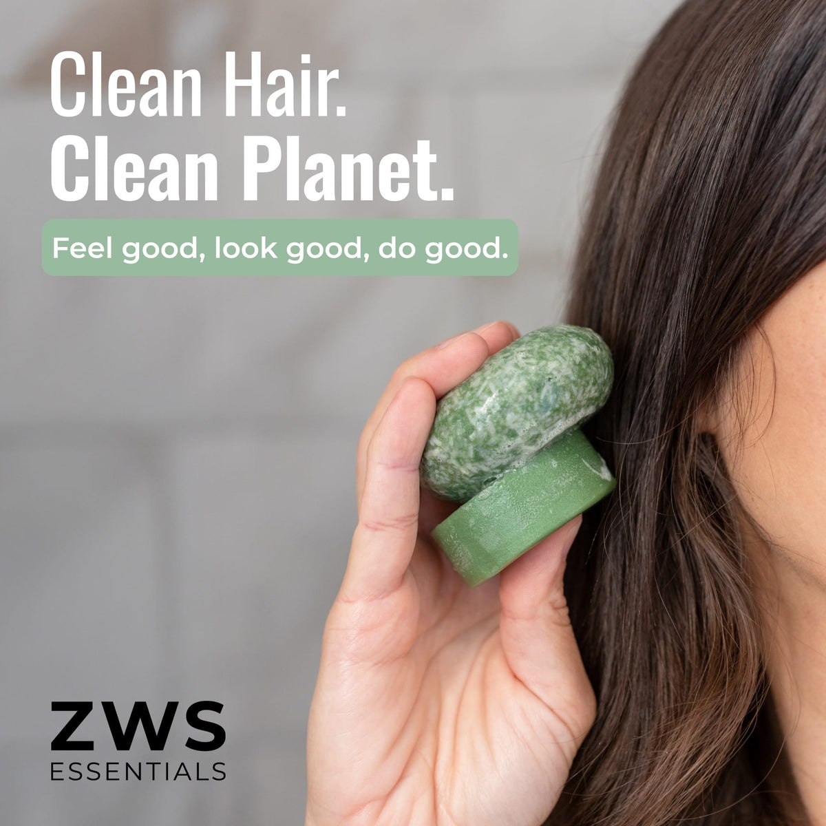 Bloom castor oil conditioner bar from ZeroWasteStore.com for clean hair and eco-friendly hair care.