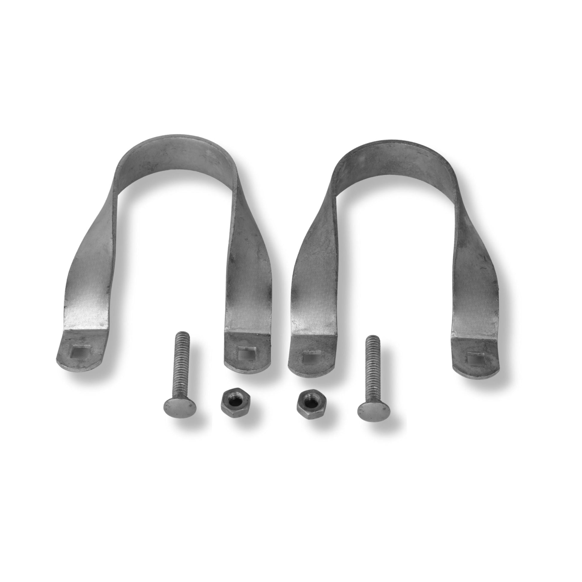 Galvanized steel greenhouse cross connectors in green, measuring 1.66" x 1.375", designed for Bootstrap Farmer greenhouse construction.