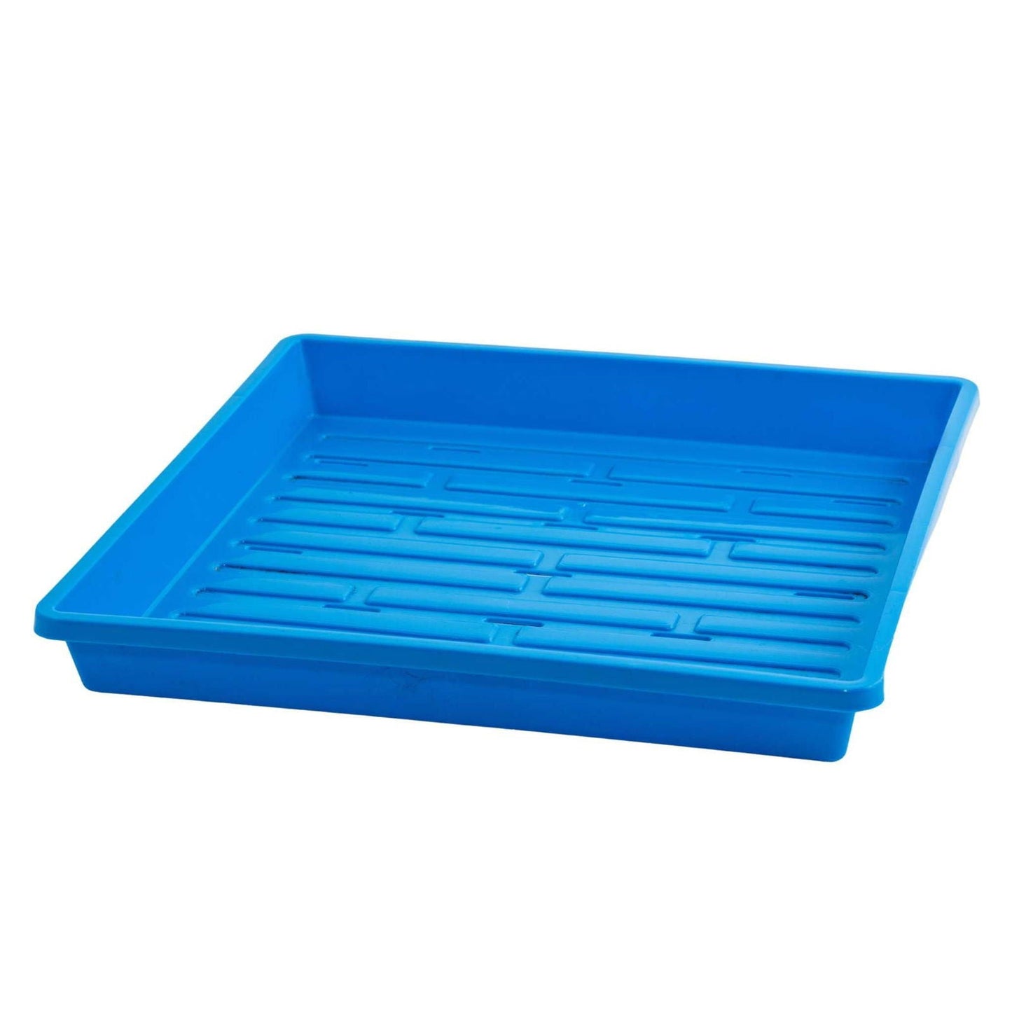 Black Bootstrap Farmer 1010 Shallow Seed Tray with 10 rows, designed for starting seedlings and propagating plants.