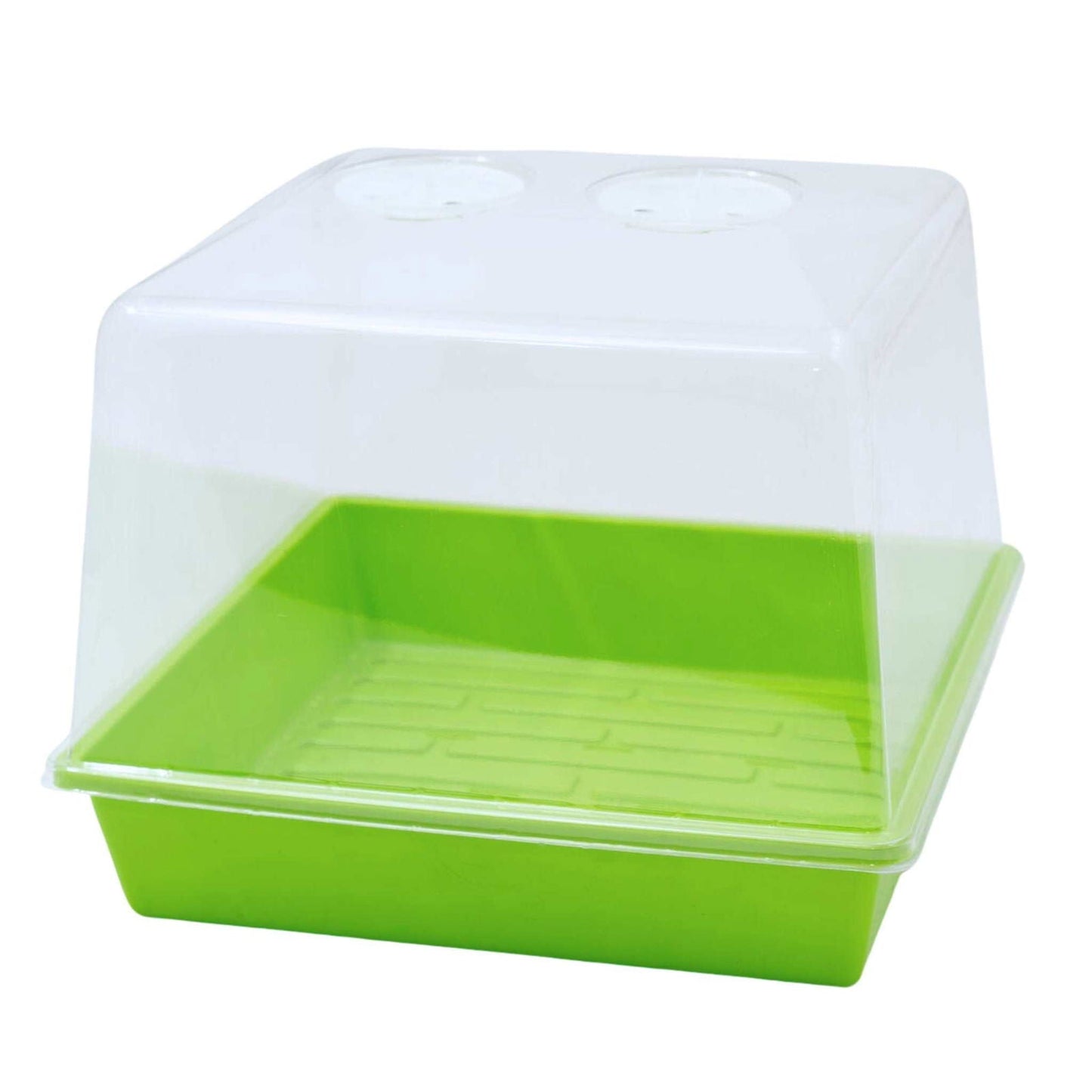 Black Bootstrap Farmer 1010 Trays with 2.5-inch depth and drainage holes, made with extra strength for durability.