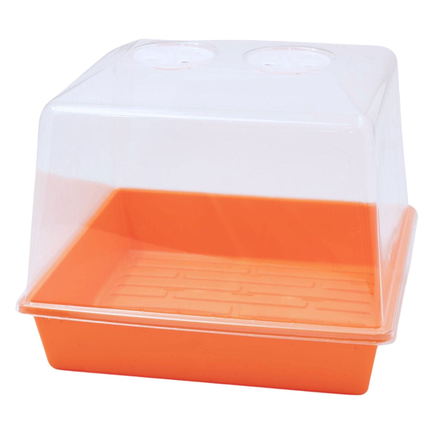 Black Bootstrap Farmer 1010 Trays with 2.5-inch depth, featuring drainage holes, designed for durability and extra strength.