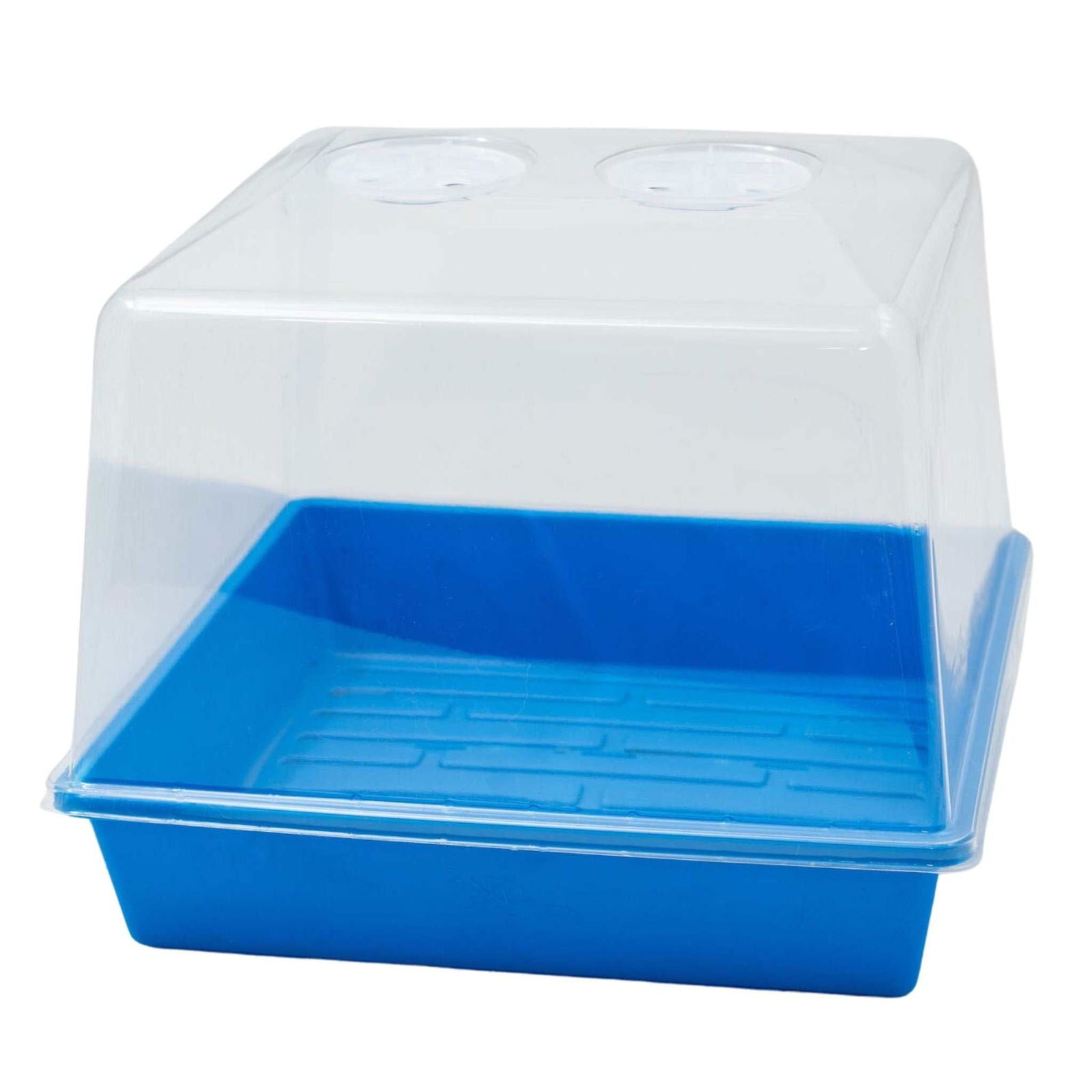 Black Bootstrap Farmer 1010 Trays with holes, 2.5-inch depth, extra strength for gardening, propagation, or planting.