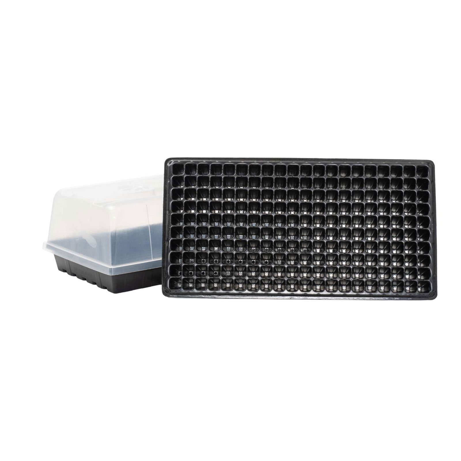 Bootstrap Farmer 1020 Tray Kit with 200-cell seed starter trays and humidity domes for easy seed propagation.