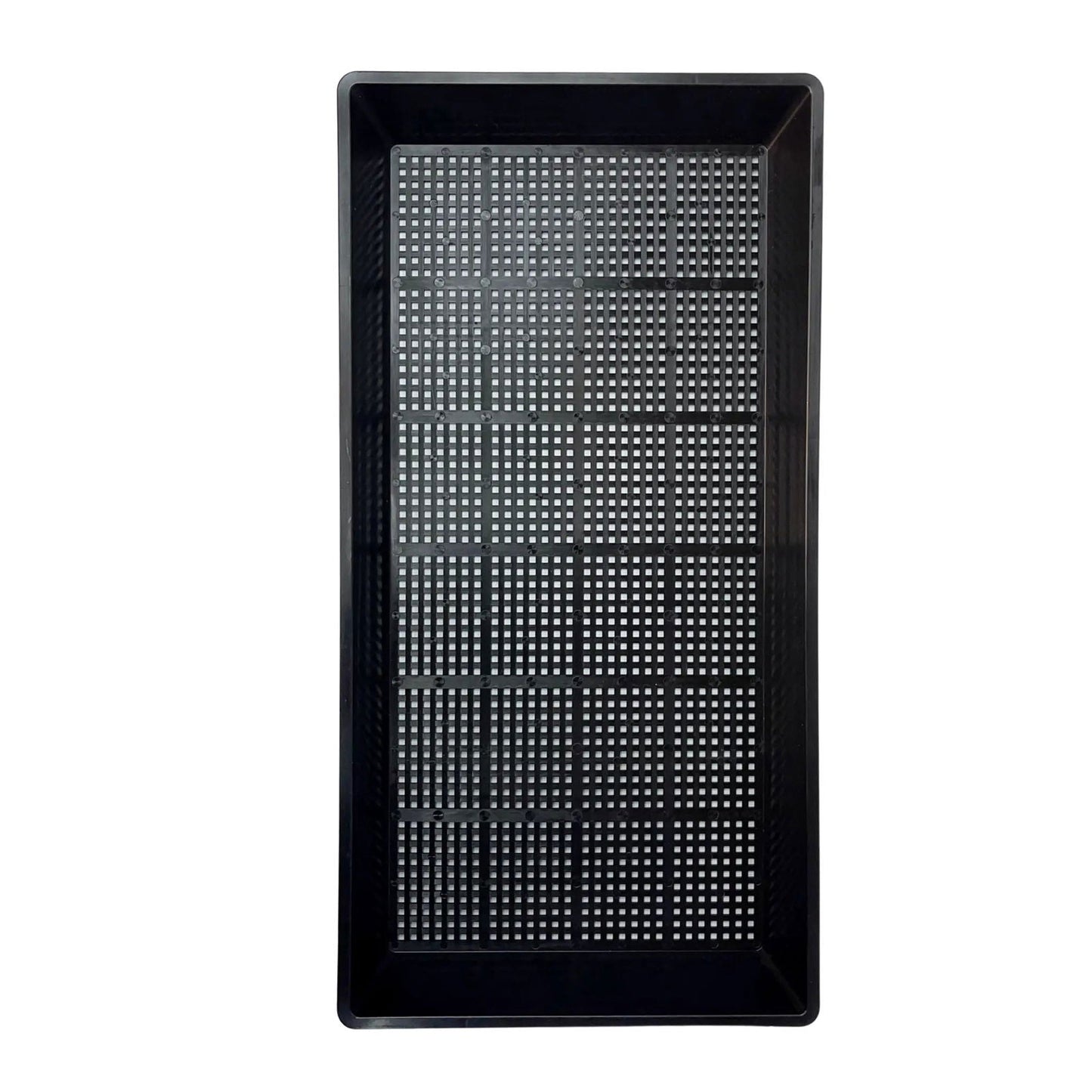 Black Bootstrap Farmer 1020 Mesh Deep Extra Strength Tray, 2.5-inch deep, durable plastic propagation tray for seedlings and plants.
