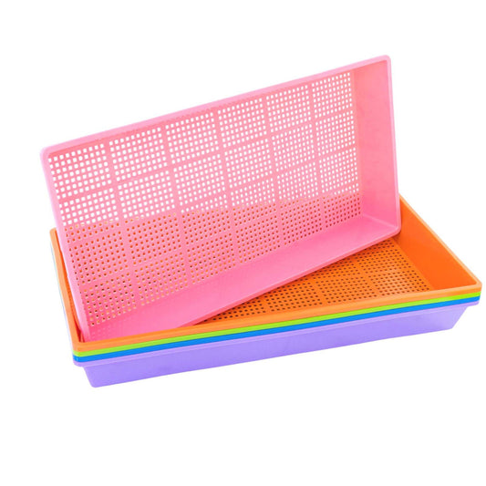 Blue Bootstrap Farmer 1020 Mesh Deep Tray, 2.5-inch deep, extra strength for plant propagation and gardening use.