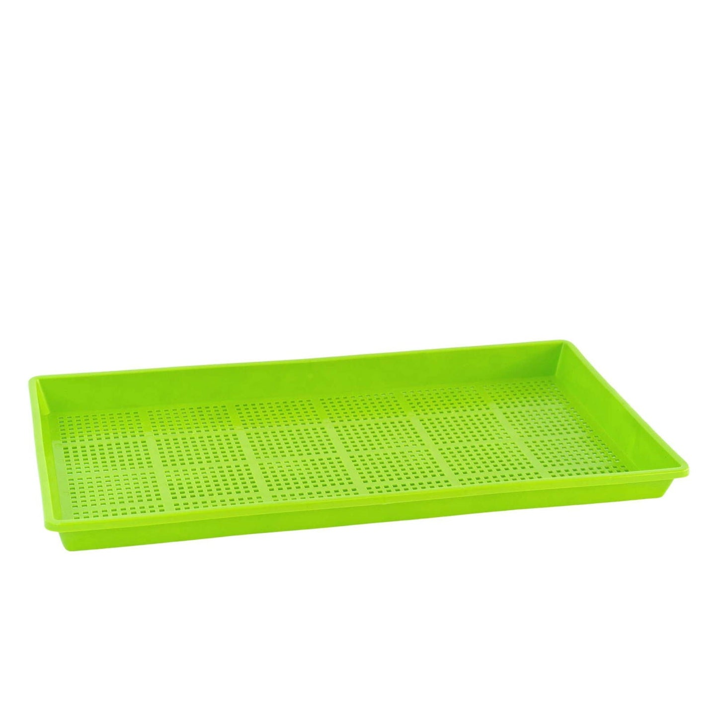 Blue Bootstrap Farmer 1020 Mesh Tray, shallow 1-inch deep, extra strength plastic for plant propagation or storage.