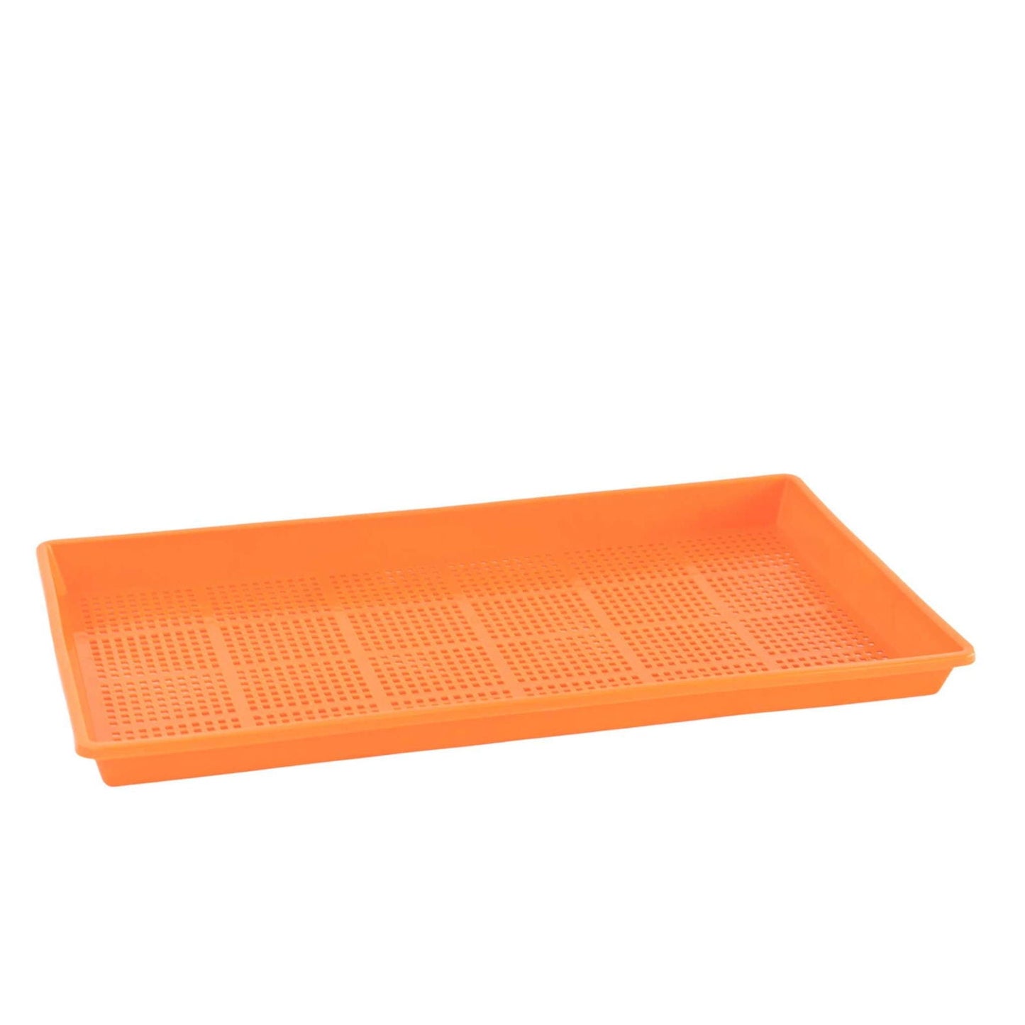 Blue Bootstrap Farmer 1020 Mesh Trays, shallow 1-inch deep, extra strength for efficient plant propagation and gardening.