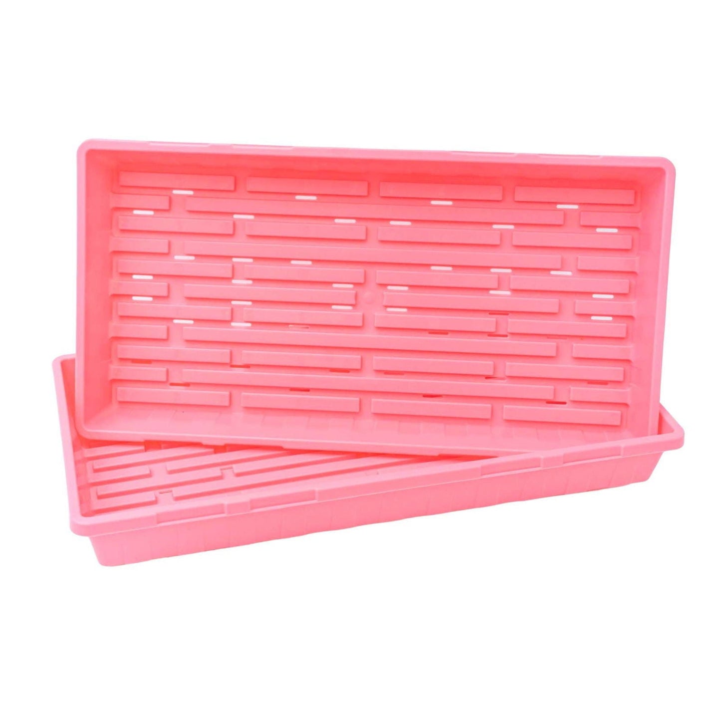 Blue Bootstrap Farmer 1020 Seed Starting Tray without holes, durable plastic tray for seed germination and propagation.