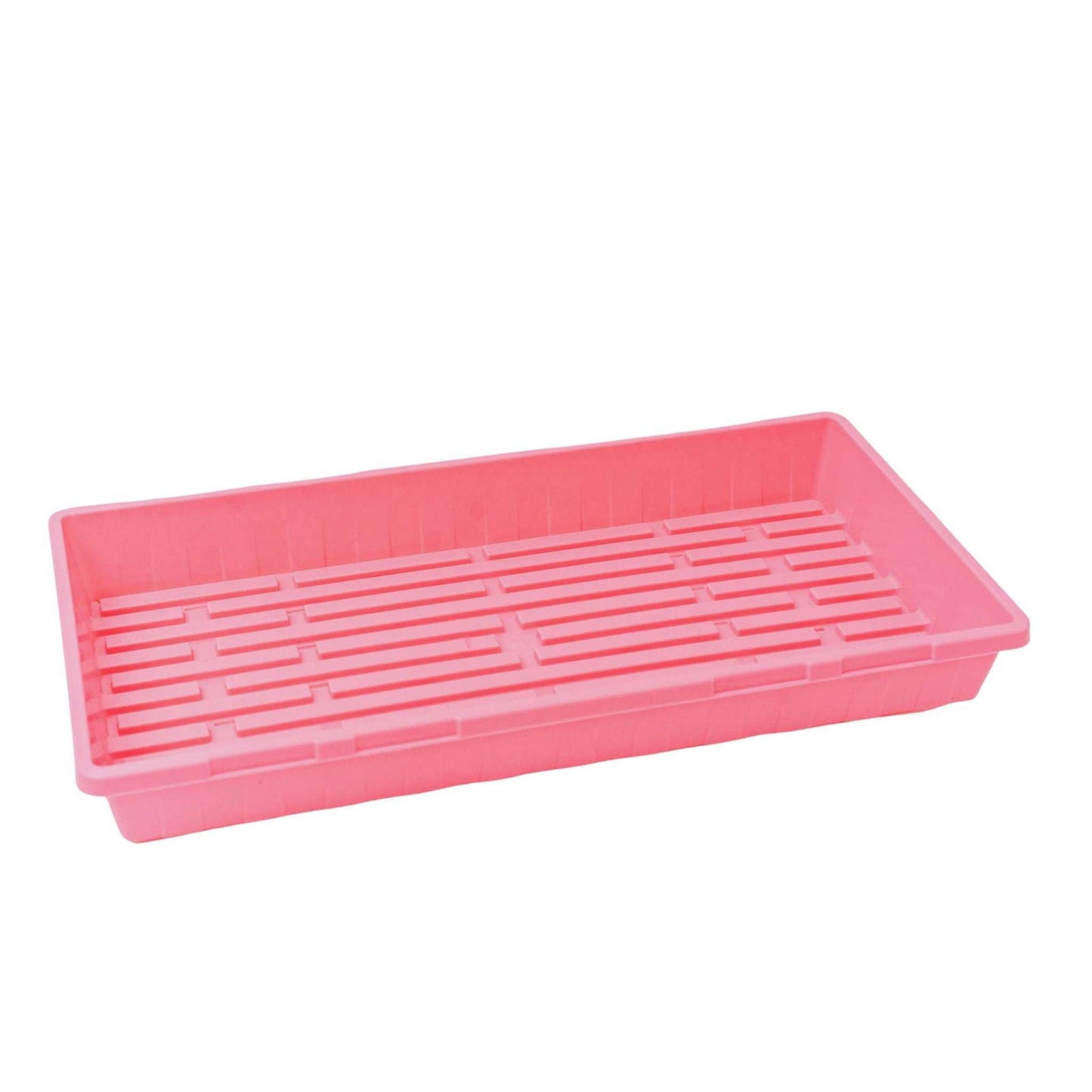 Blue Bootstrap Farmer 1020 Seed Starting Tray with no holes, designed for efficient seed germination and plant propagation.