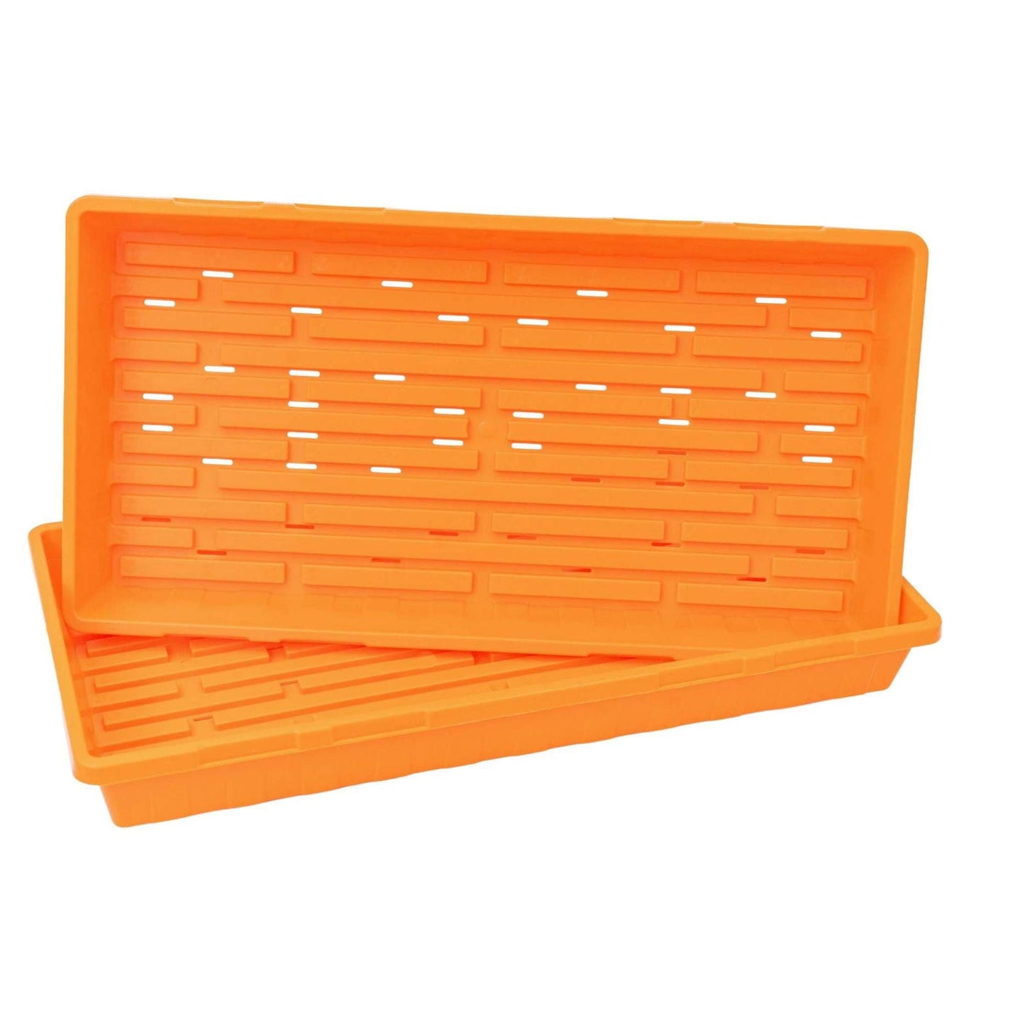 Blue Bootstrap Farmer 1020 seed starting tray with no holes, designed for efficient seed germination and propagation.