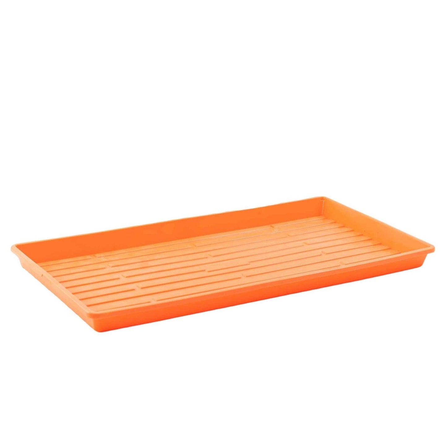 Green Bootstrap Farmer 1020 Microgreen Trays, shallow extra strength, no holes, ideal for microgreen cultivation.