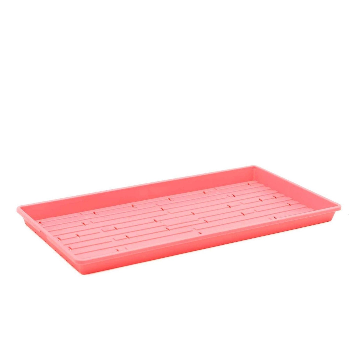 Green Bootstrap Farmer 1020 Microgreen Trays, shallow extra strength plastic, no drainage holes, ideal for microgreens cultivation.