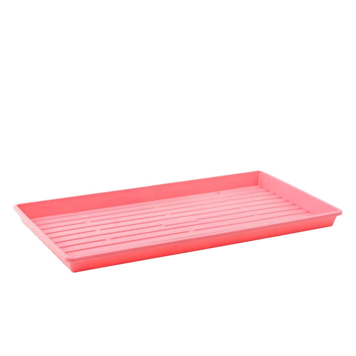 Bootstrap Farmer 1020 Microgreen Trays in vibrant green, shallow extra strength, with no drainage holes, ideal for microgreens cultivation.
