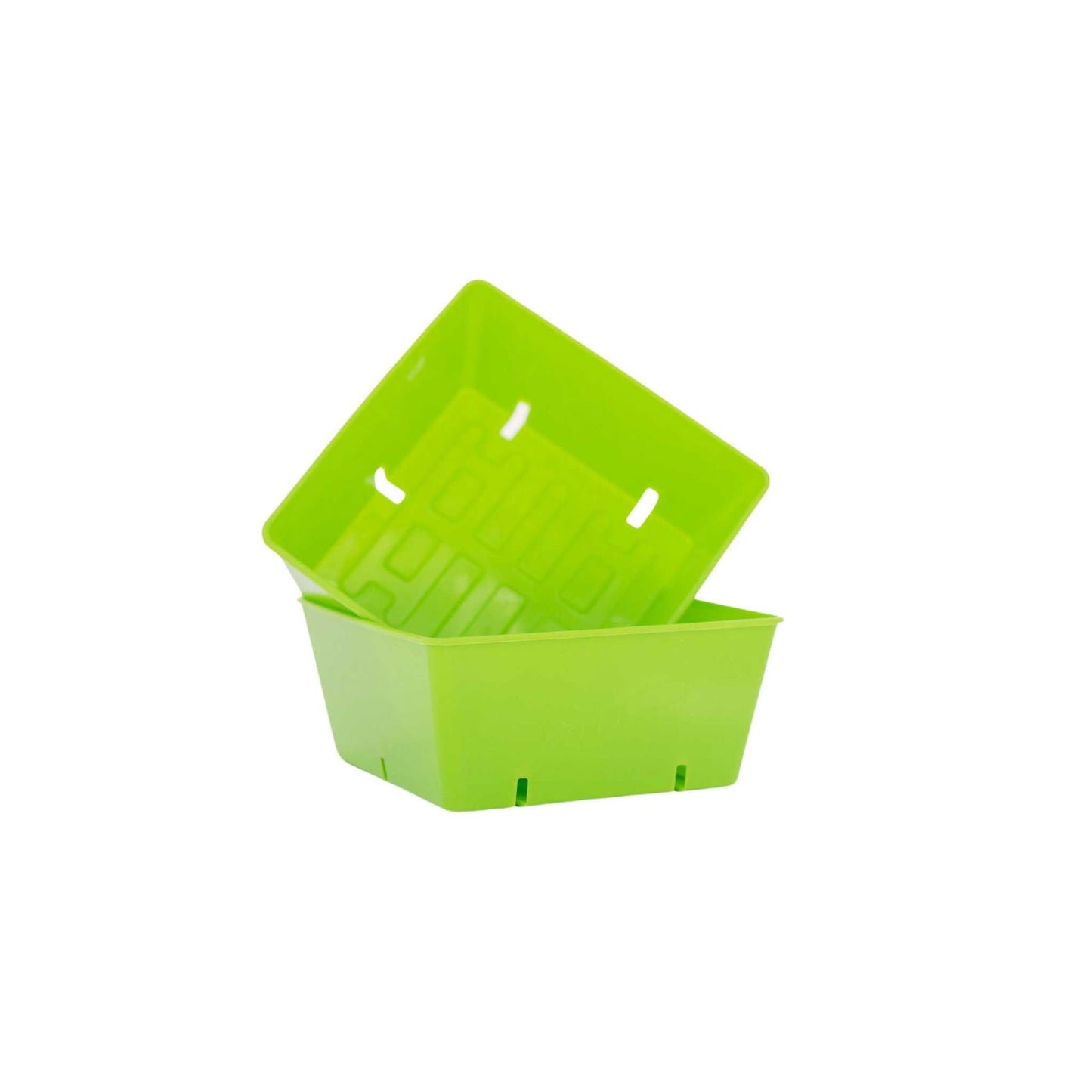 Set of 8 black Bootstrap Farmer 5x5 grow trays with extra strength inserts for efficient plant propagation and gardening.