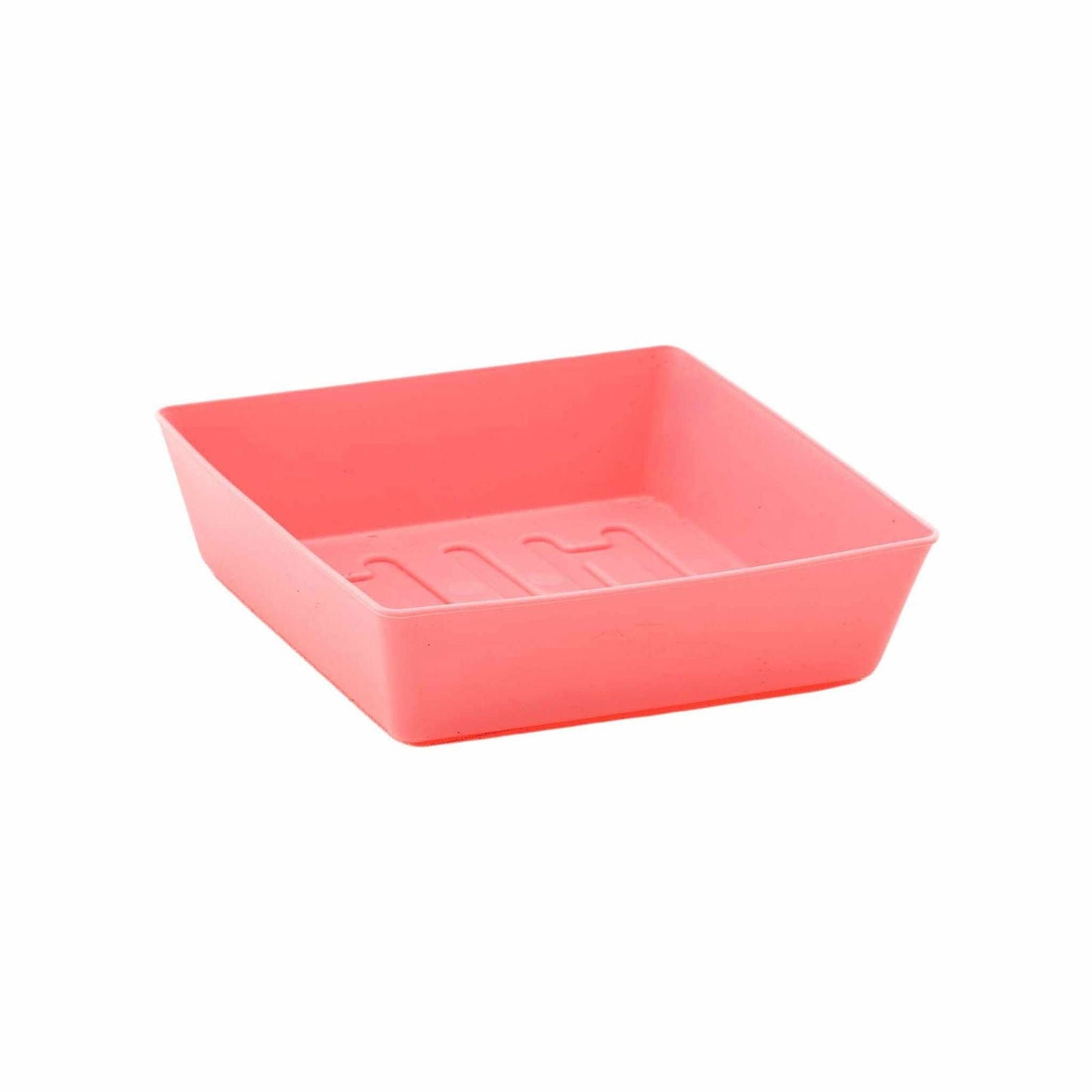 Bootstrap Farmer 5x5 shallow microgreen trays with 16 multicolor inserts, no holes, ideal for microgreen cultivation.