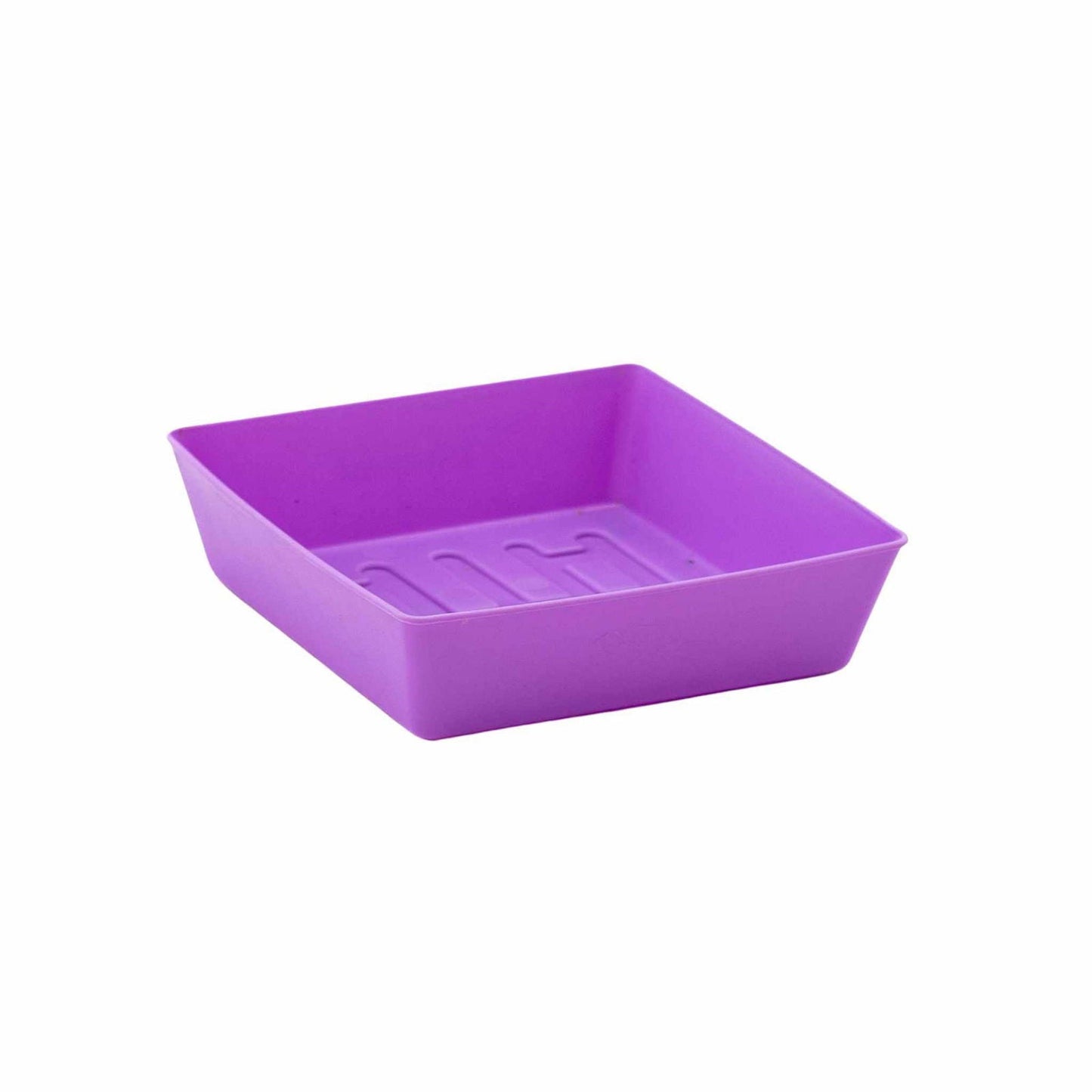 Colorful Bootstrap Farmer 5x5 shallow microgreen trays with 16 inserts, no drainage holes, ideal for indoor microgreen cultivation.