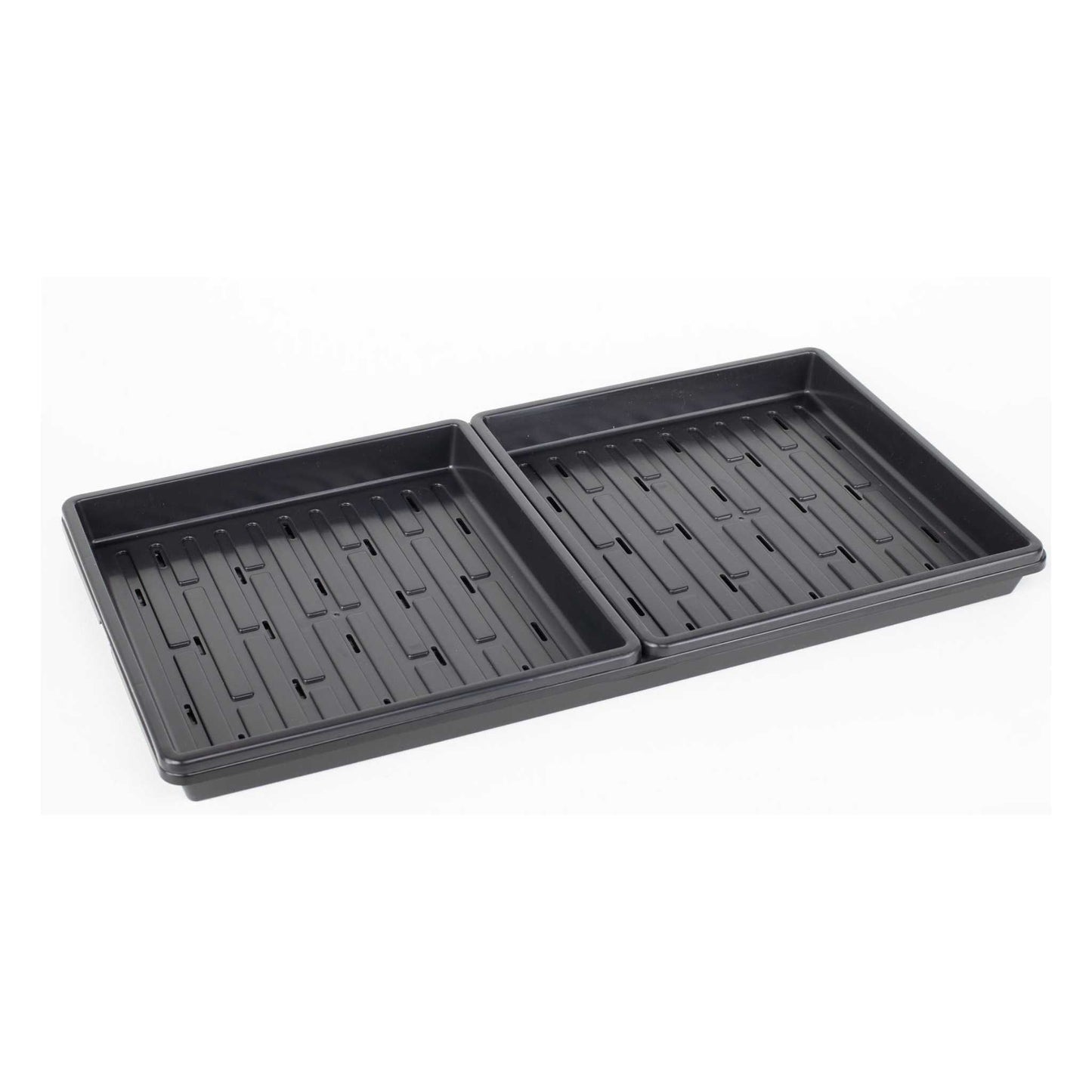 Bootstrap Farmer 1010 Microgreens Kit with black tray and LED grow light for indoor microgreens cultivation.