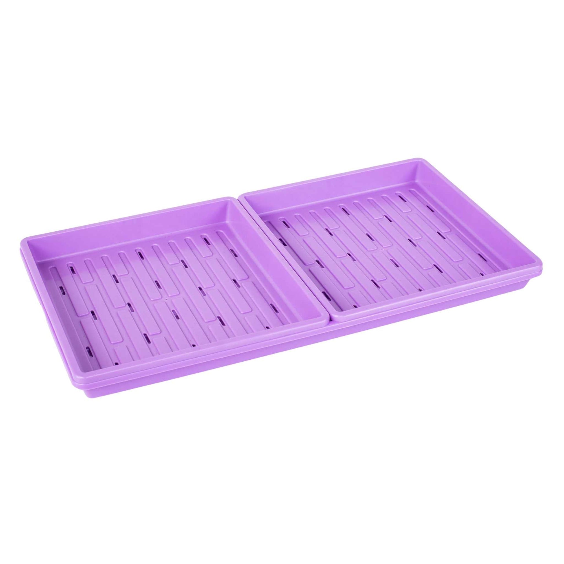 Black Bootstrap Farmer 1010 Microgreens Kit with LED light for indoor growing of fresh microgreens.
