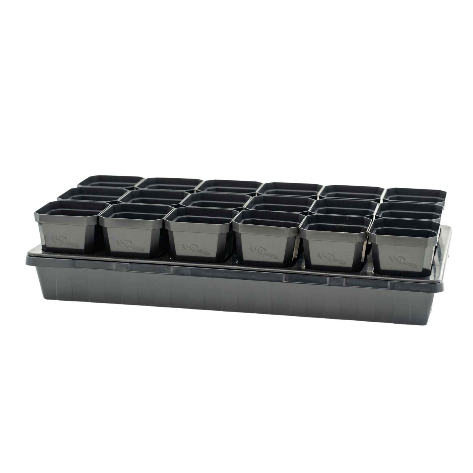 Bootstrap Farmer seed starting cell trays from The Market Gardener Bundle, ideal for germinating vegetable and herb seeds.